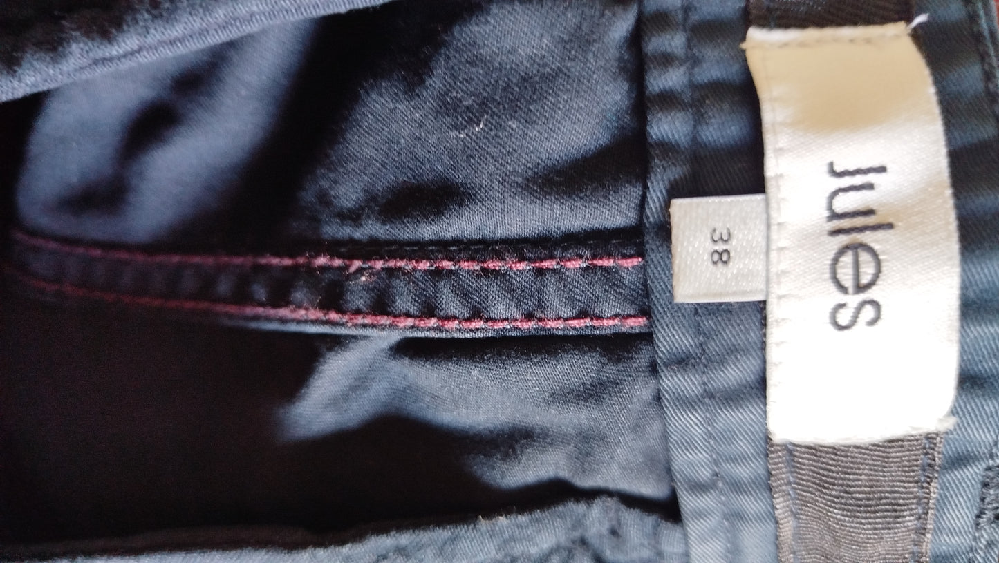 Pantalon skinny bleu foncé 98% coton 2% elasthane