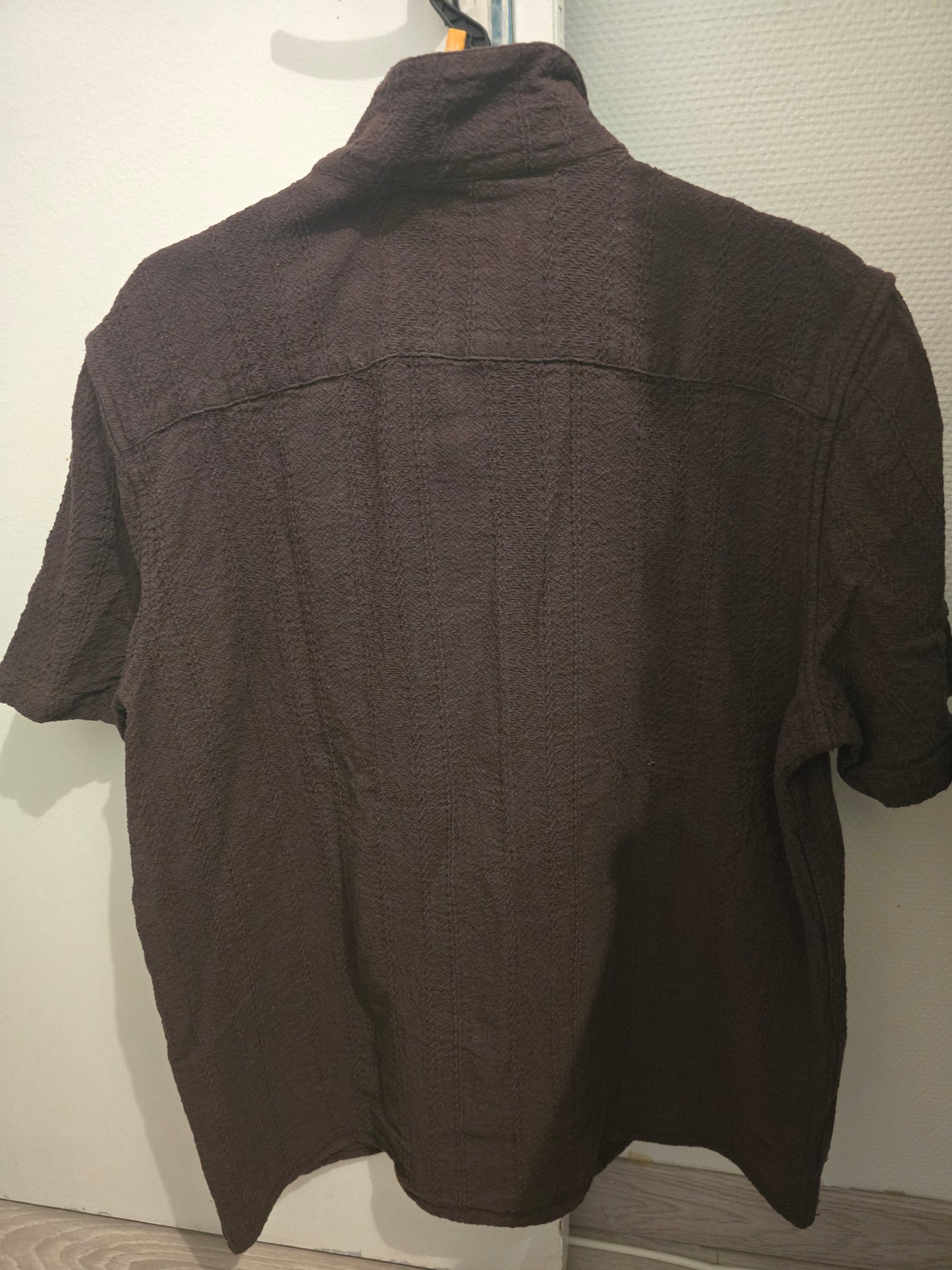 Chemise marron été chemisette