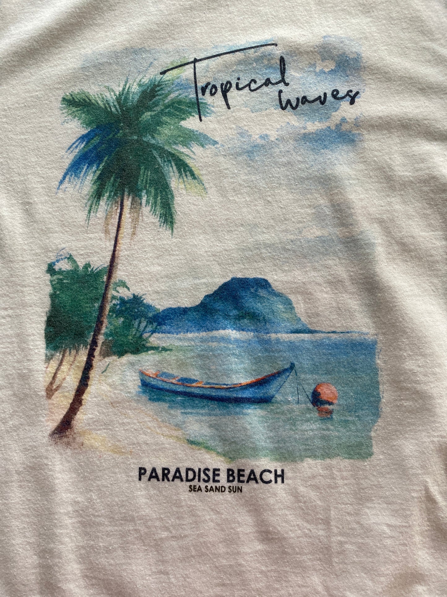 Tee shirt imprimé placé paysage