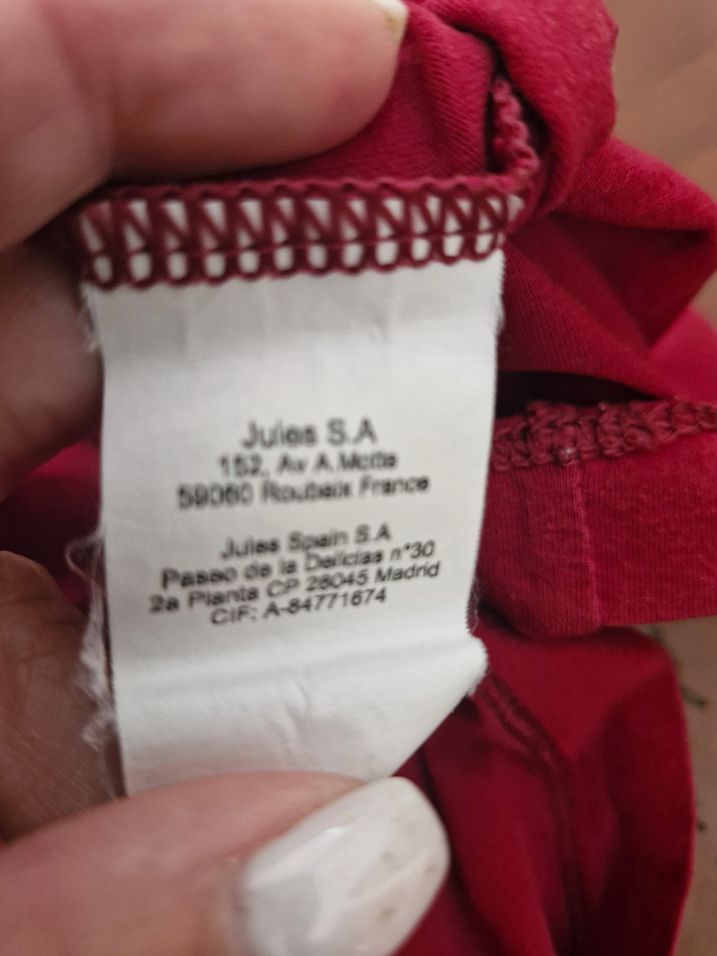 Tee shirt a serig
