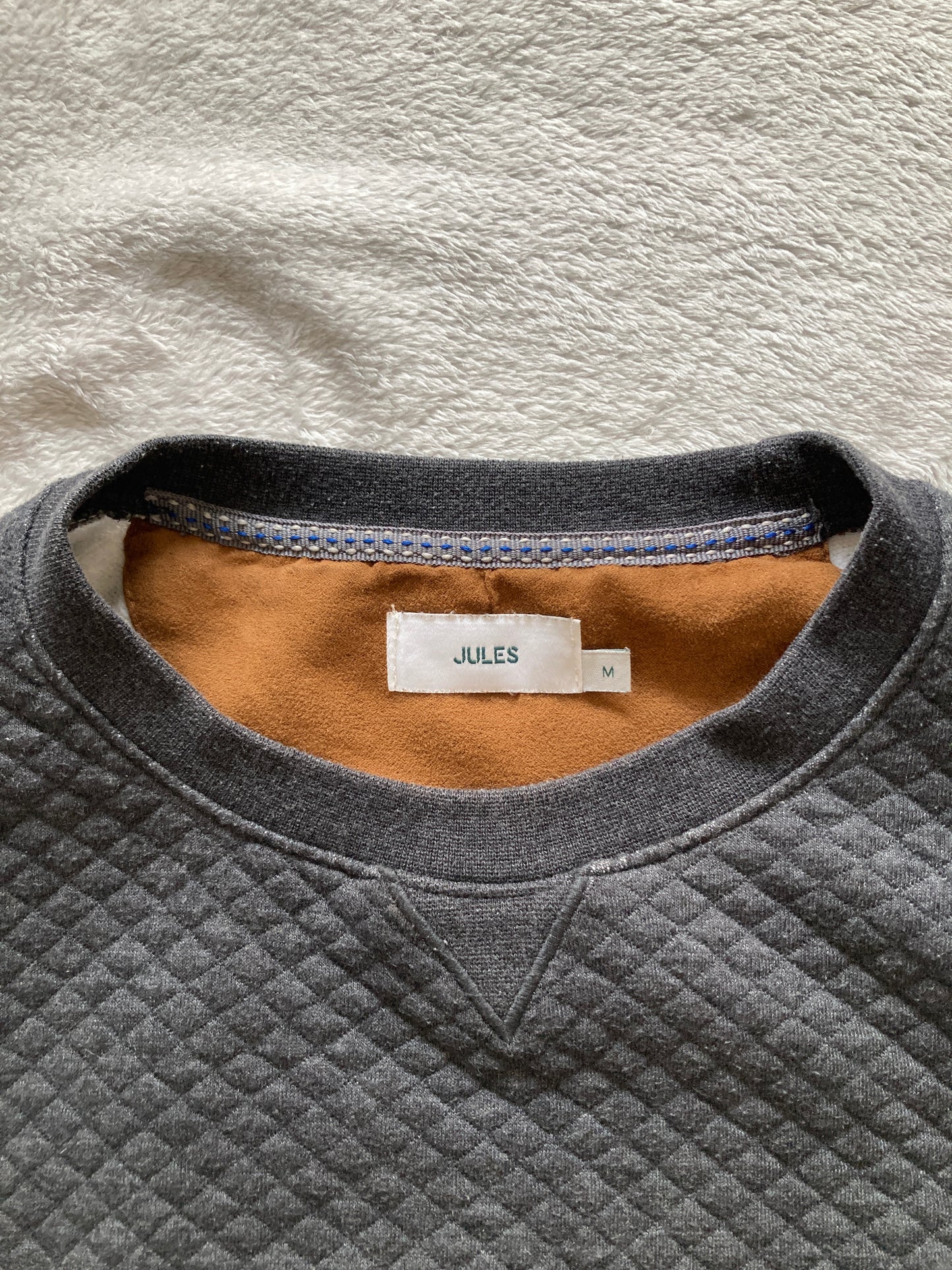 Pull col rond gris