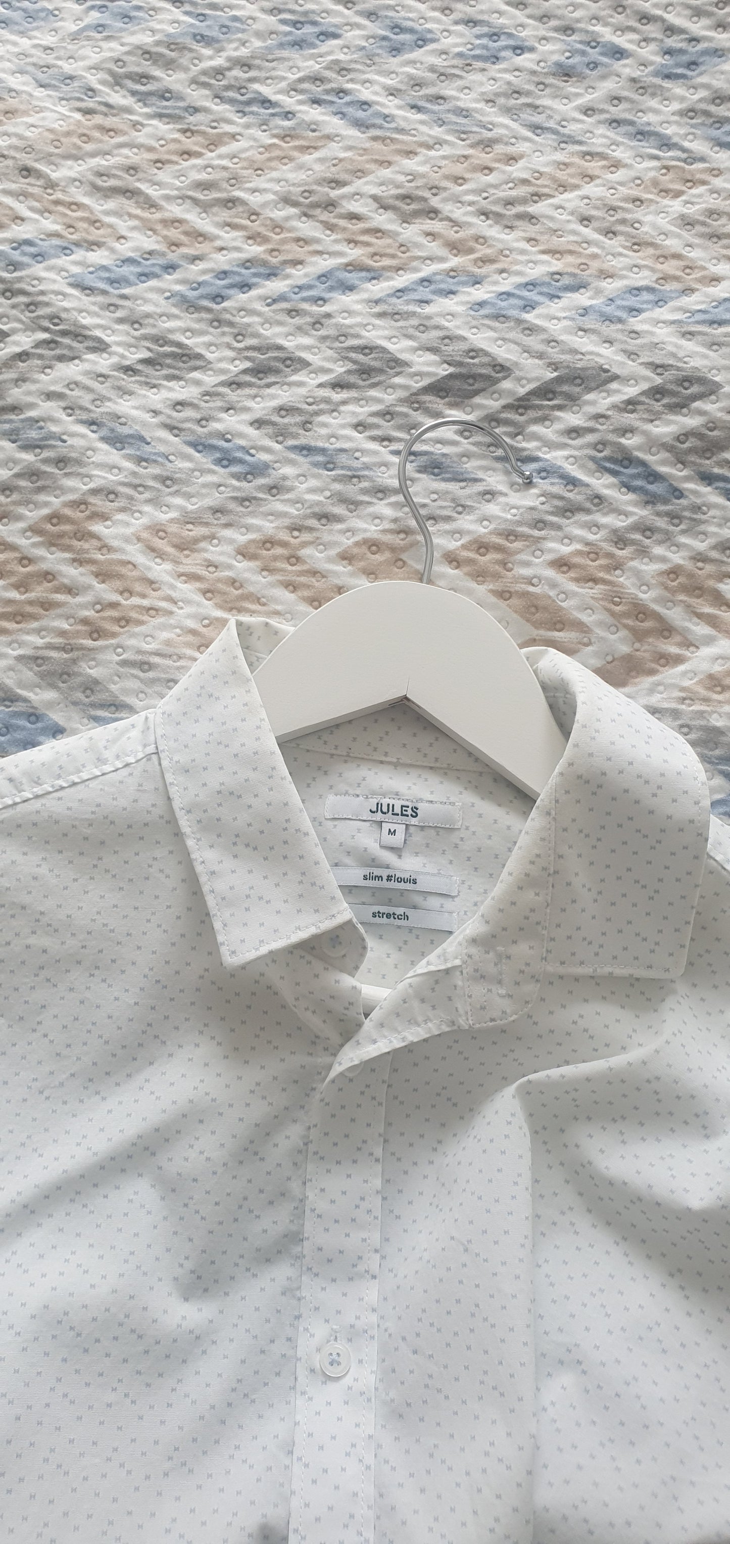 Chemise slim imprimé papillon coton