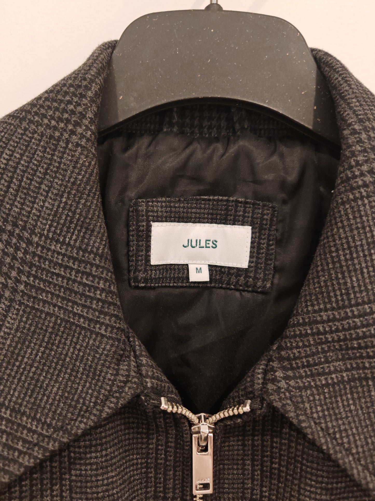 Blouson à carreaux col chemise