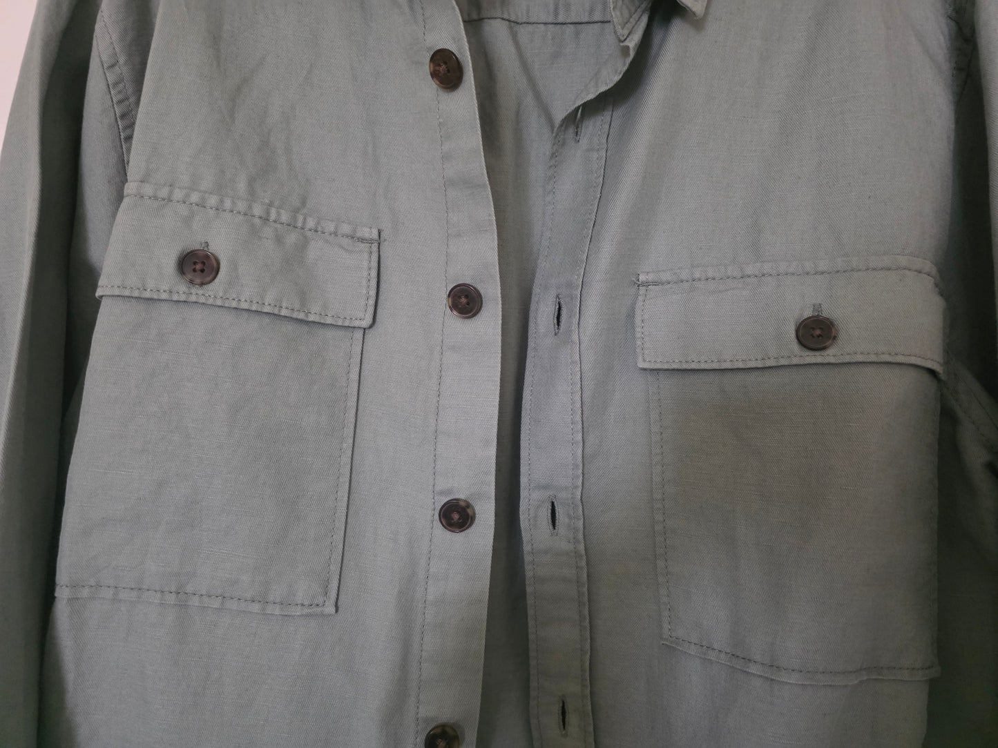 Surchemise unie lin coton