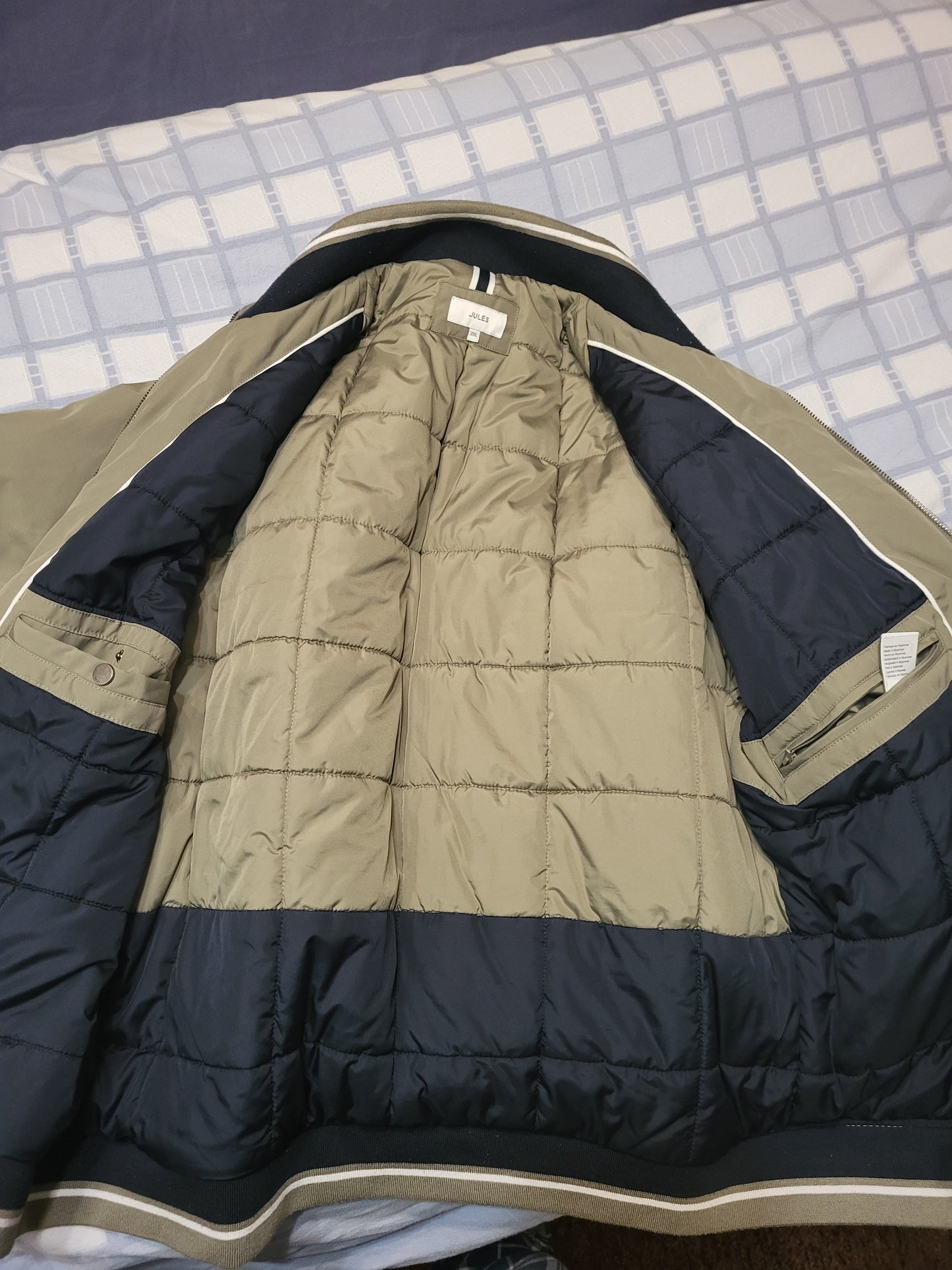 Blouson rembourré col montant