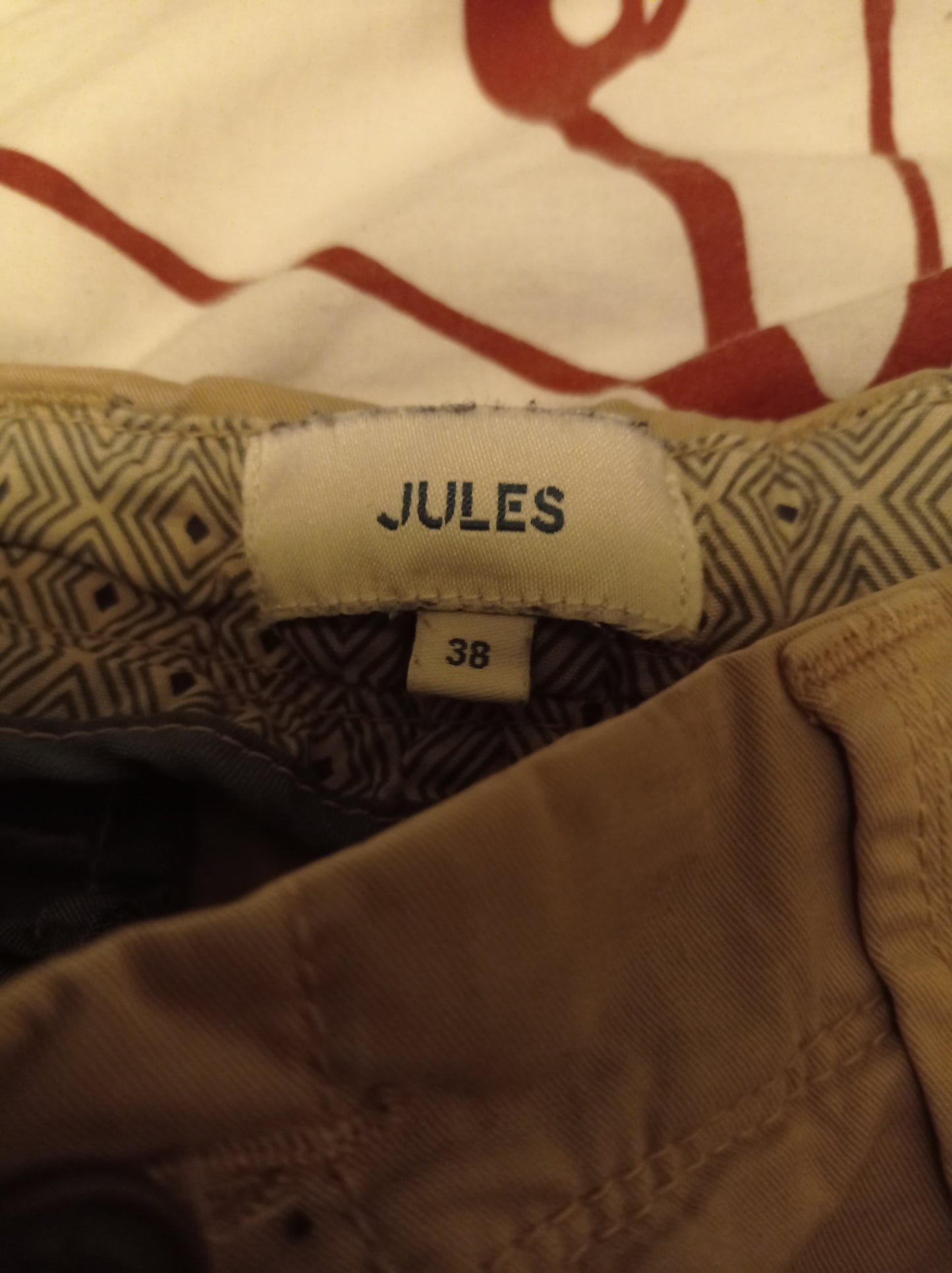 Pantalon beige taille 38 W28 L30