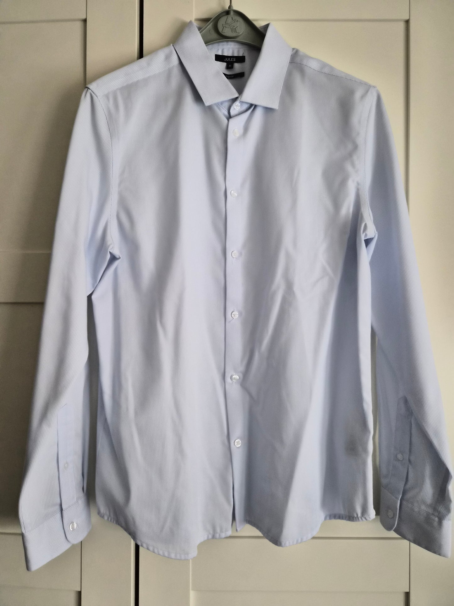 Chemise regular blanc rayures bleu