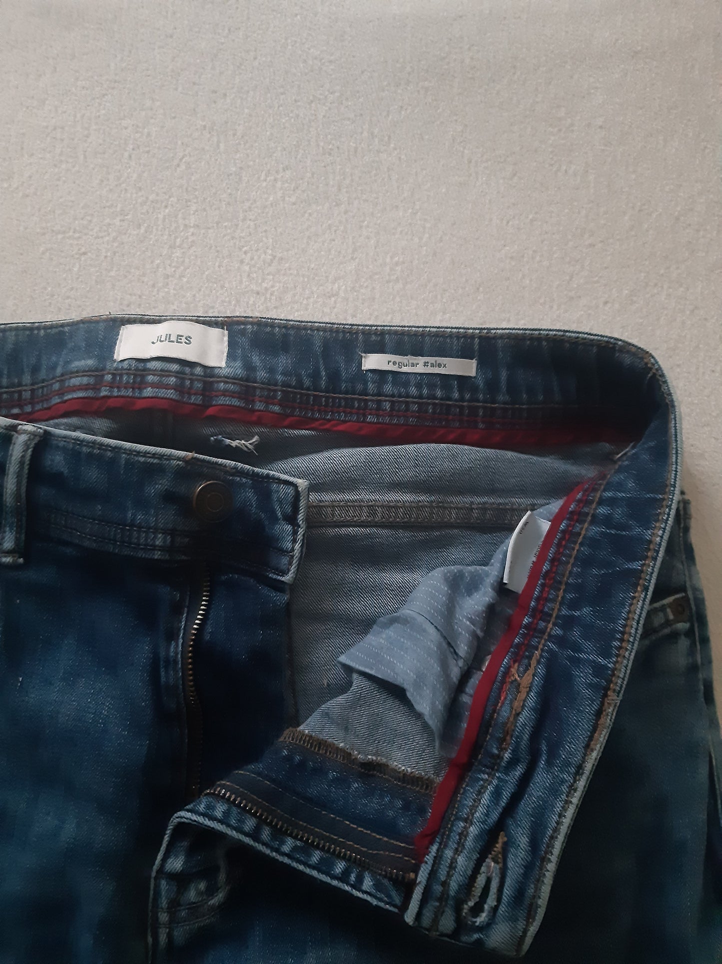 Jean regular en coton recyclé