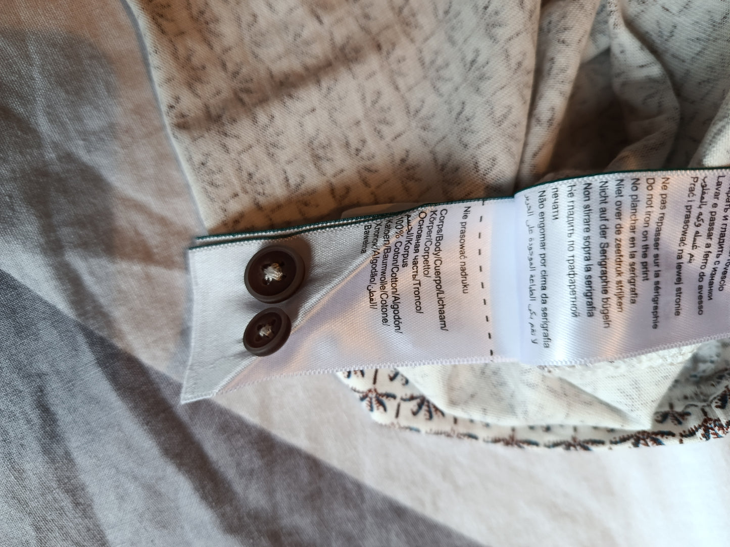 Polo manches courtes en jersey imprimé