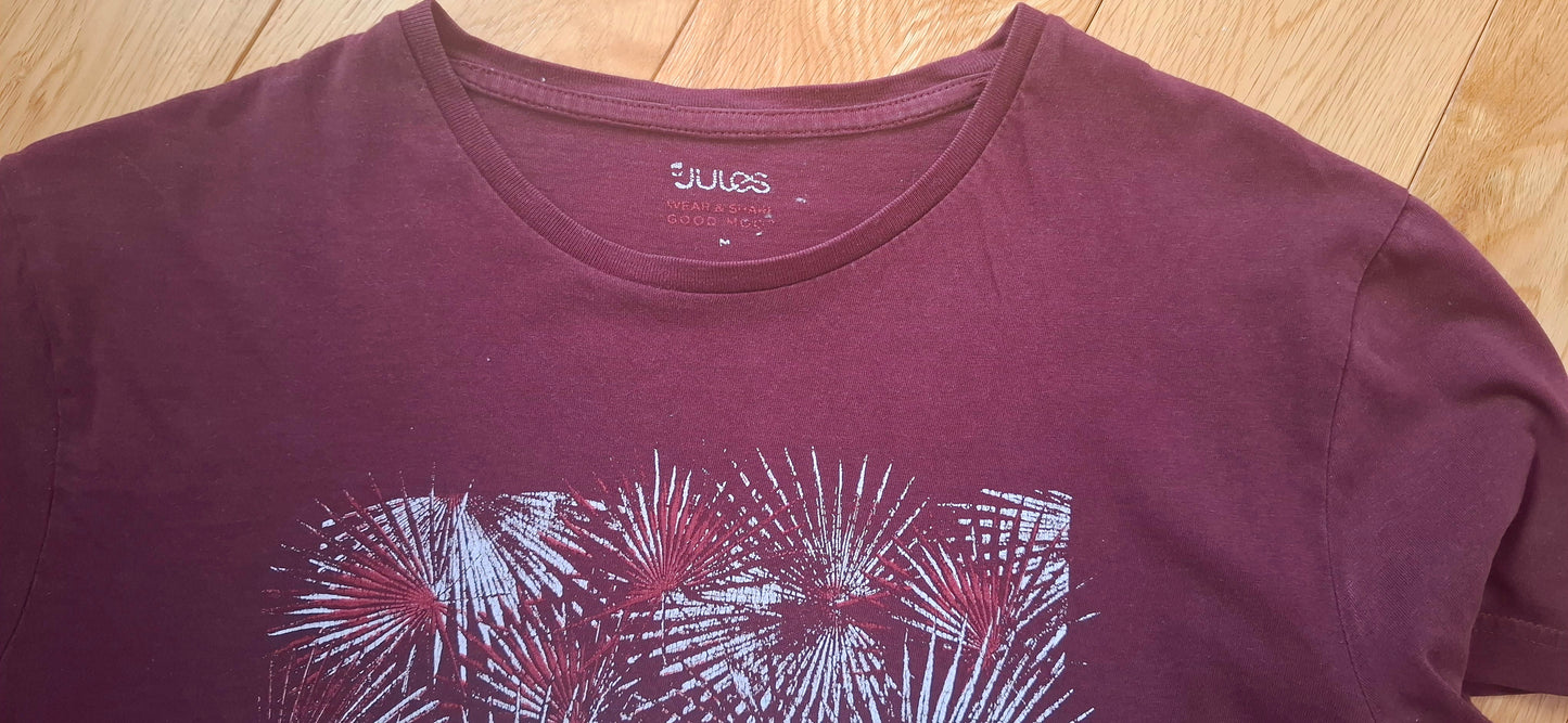 t-shirt JULES bordeaux