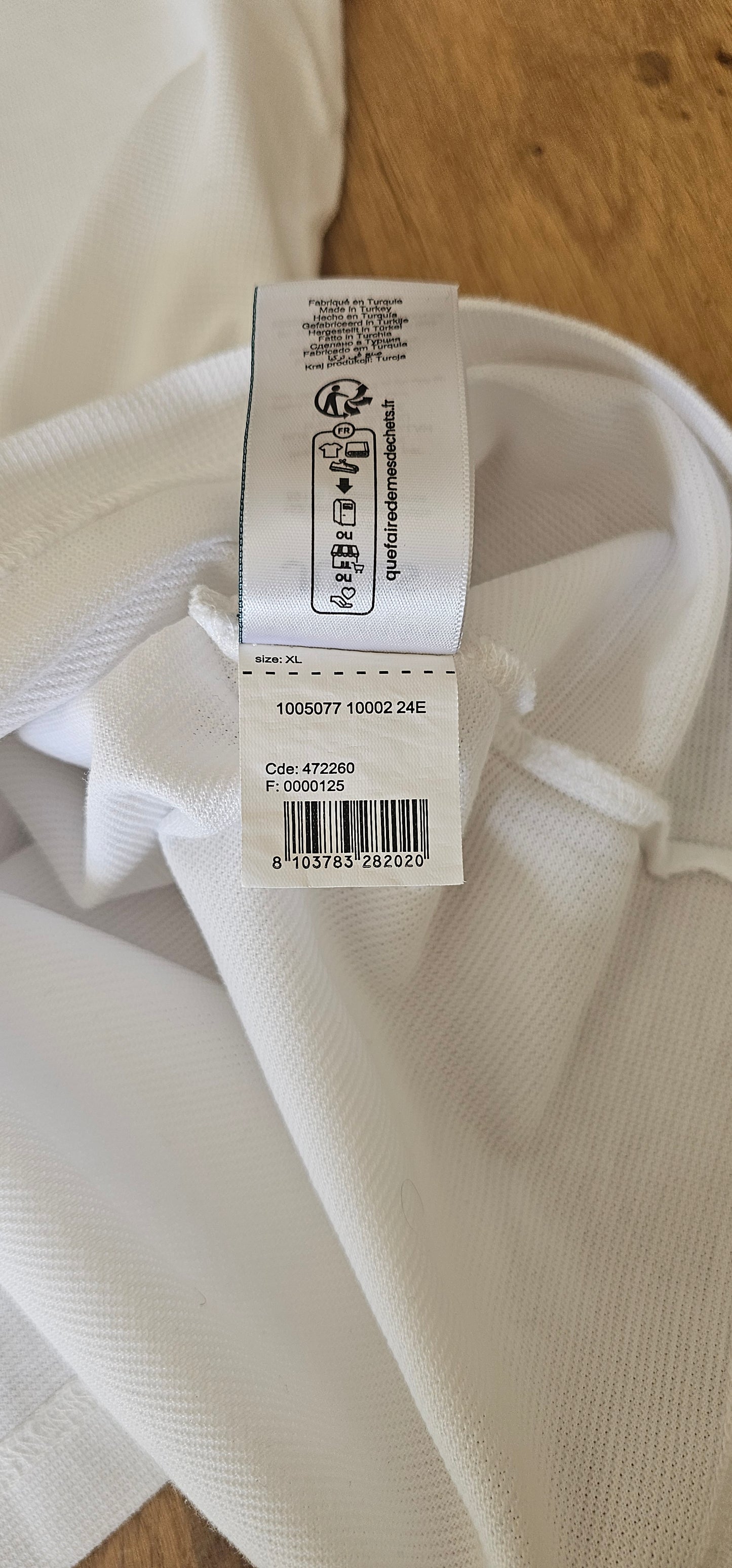 Polo blanc straight