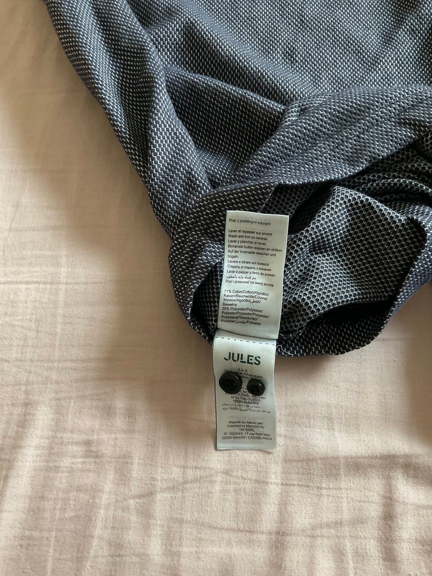 Polo manches courtes bubble col contrasté twill