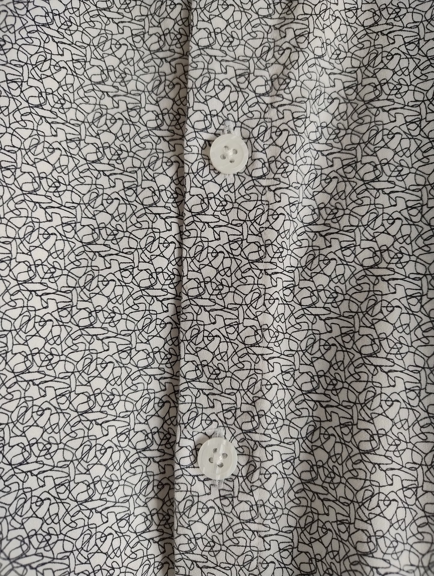 Chemise slim imprimé motif ligne satin d