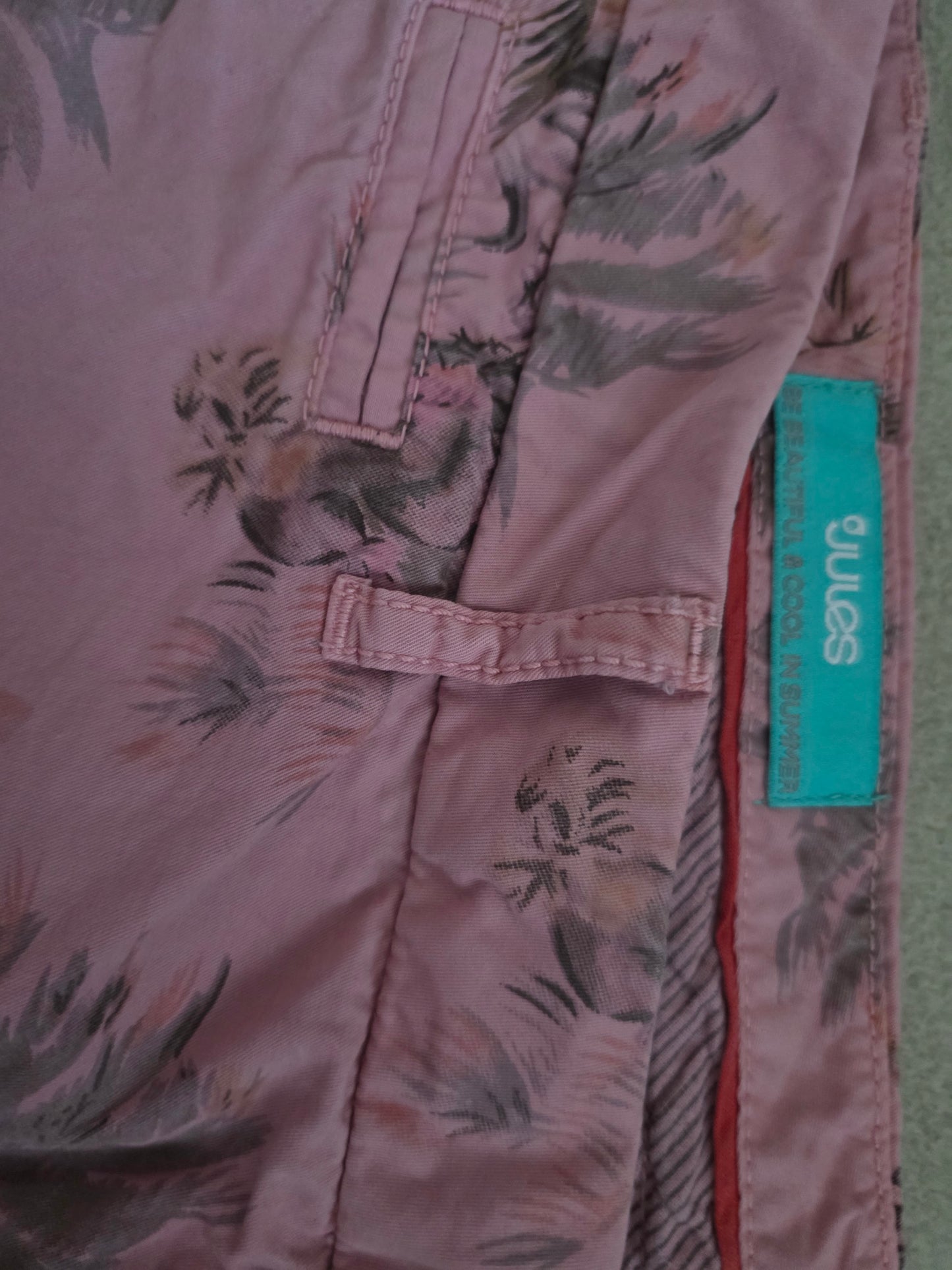 Bermuda chino imprimé palmiers