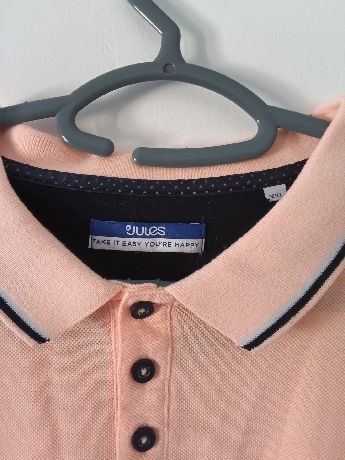 Polo en maille piquée , rayure col et ba