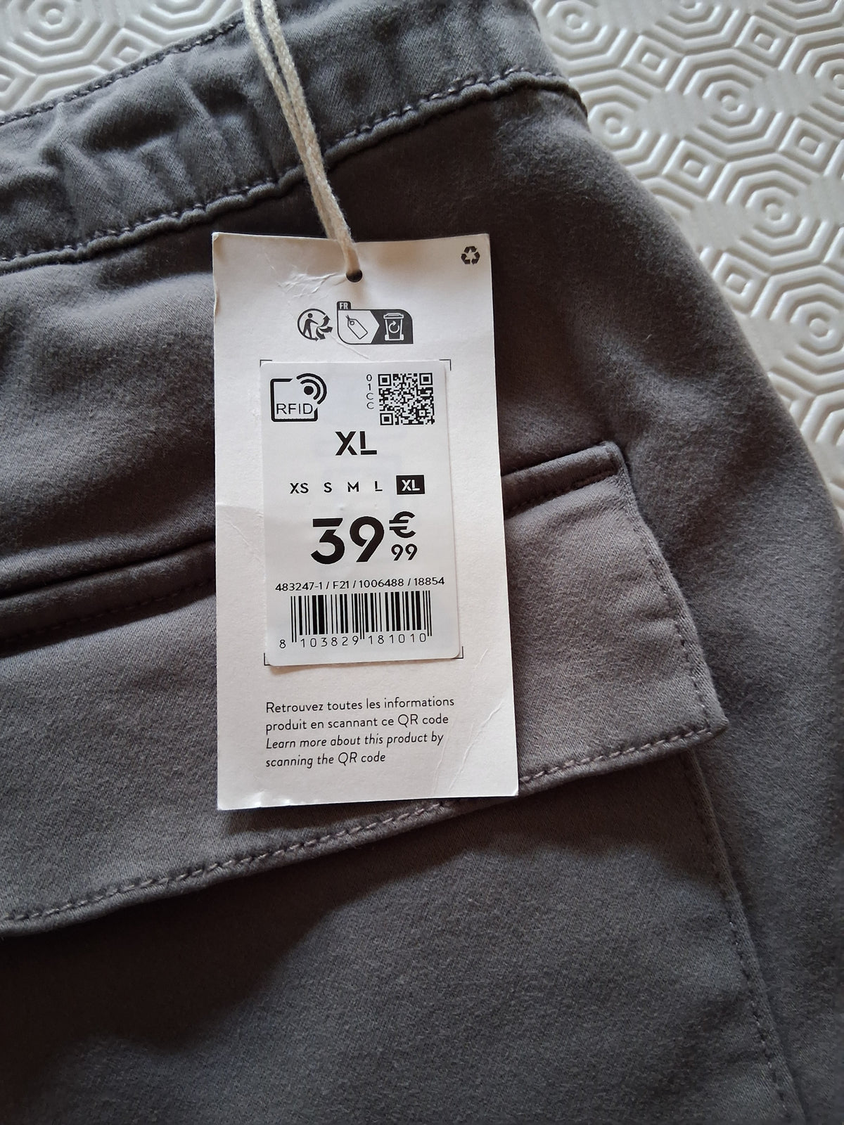 PANTALON GENRE JOGGING