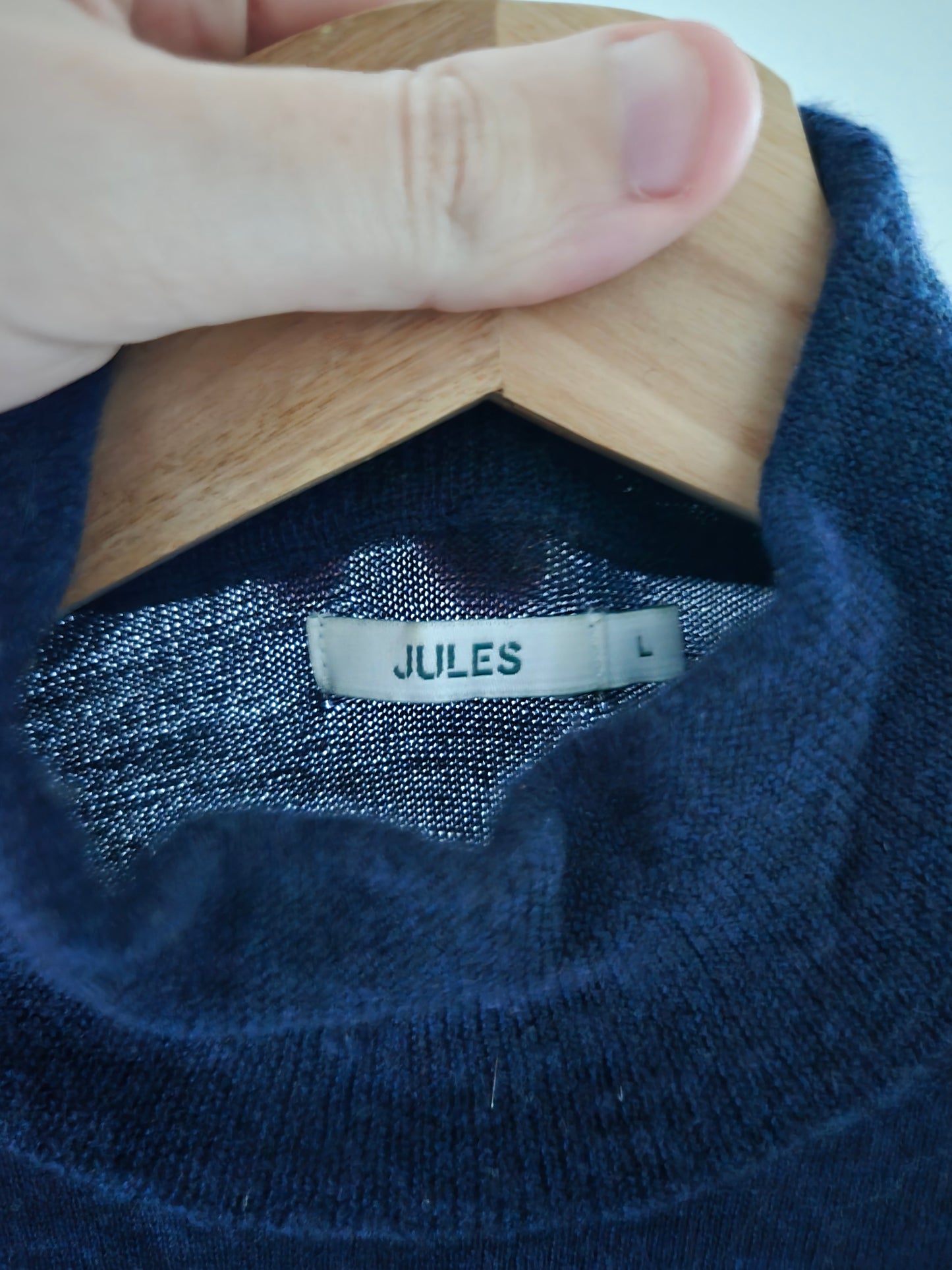 Pull col cheminée mérinos