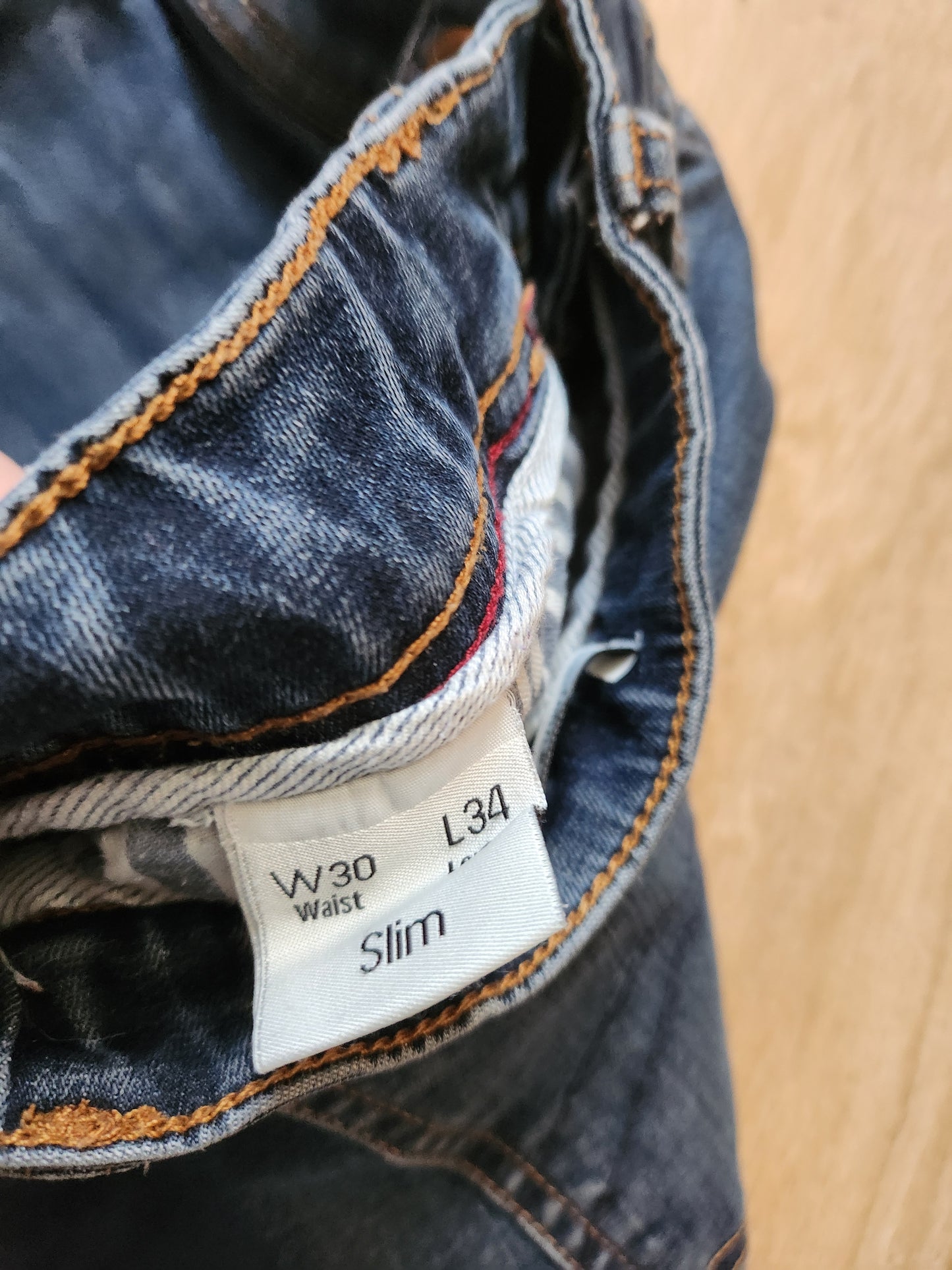 Jean bleu foncé denim Slim