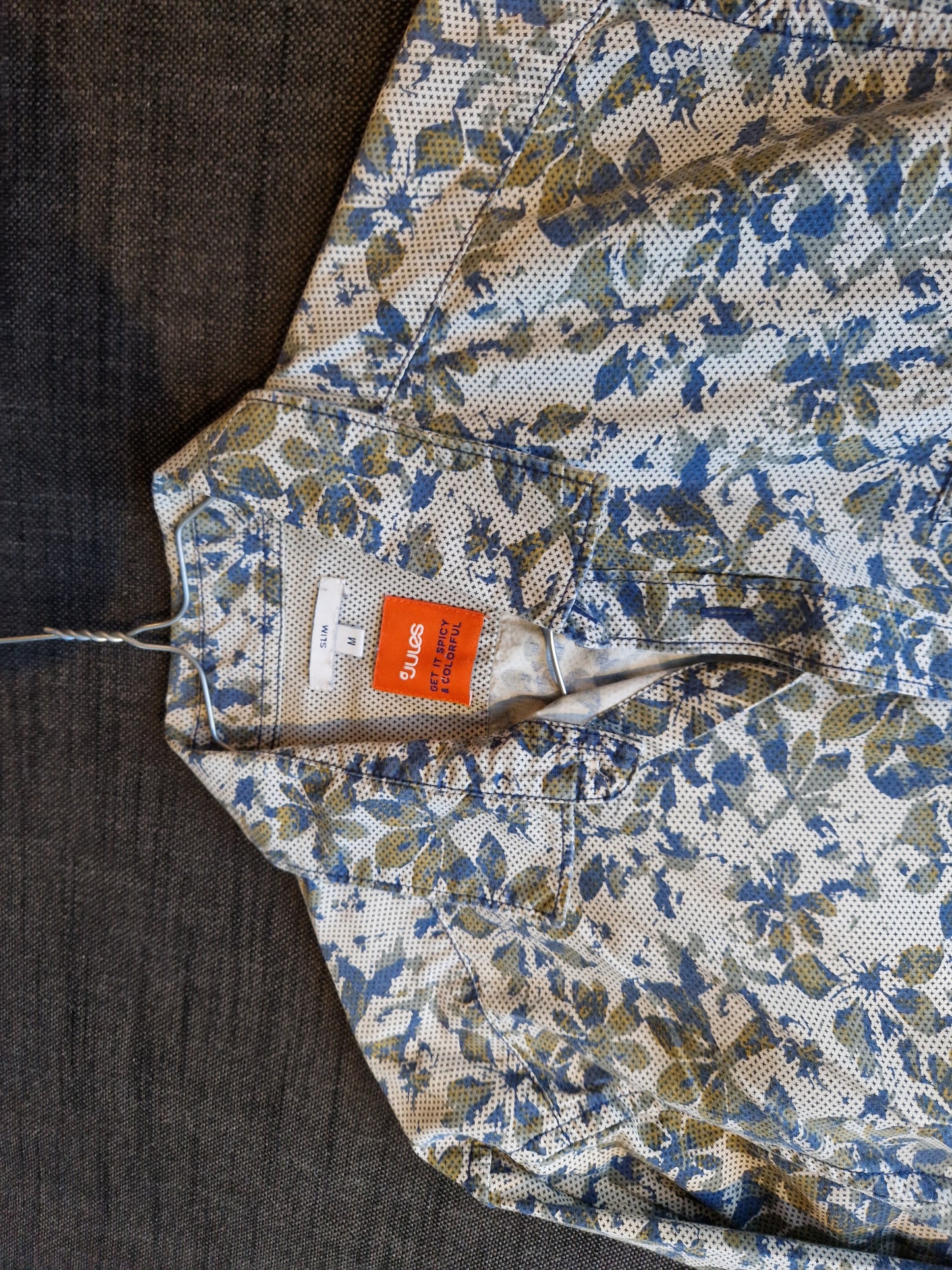 Chemise Imprimée Fleurs Coupe Slim