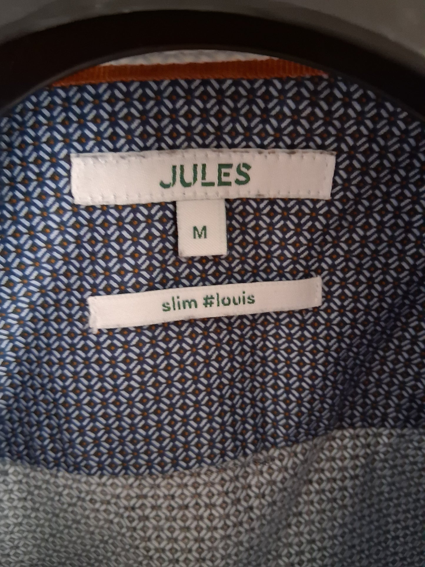 Chemise slim imprimé micro-motif géométr