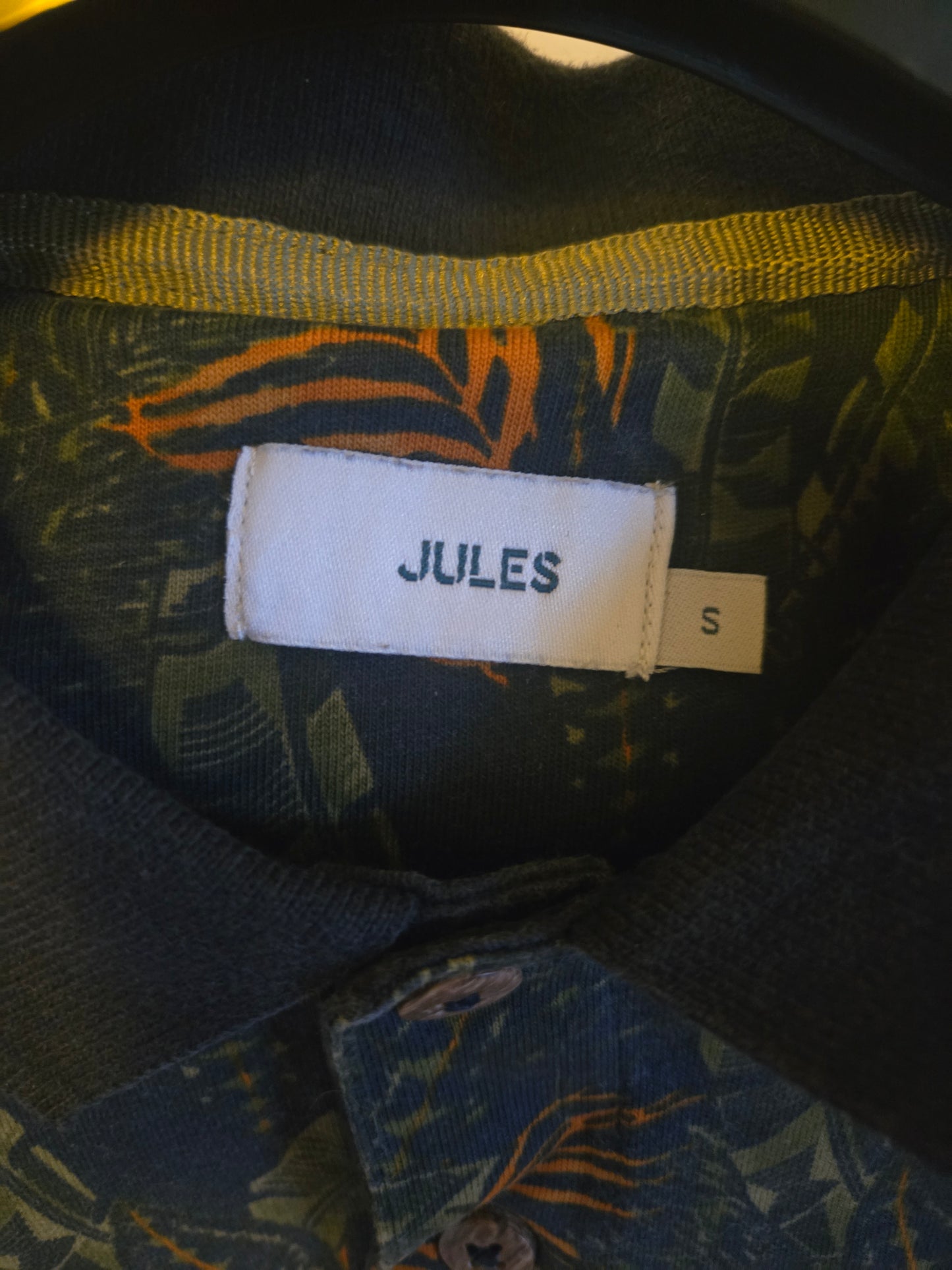 Polo en jersey imprimé tropical