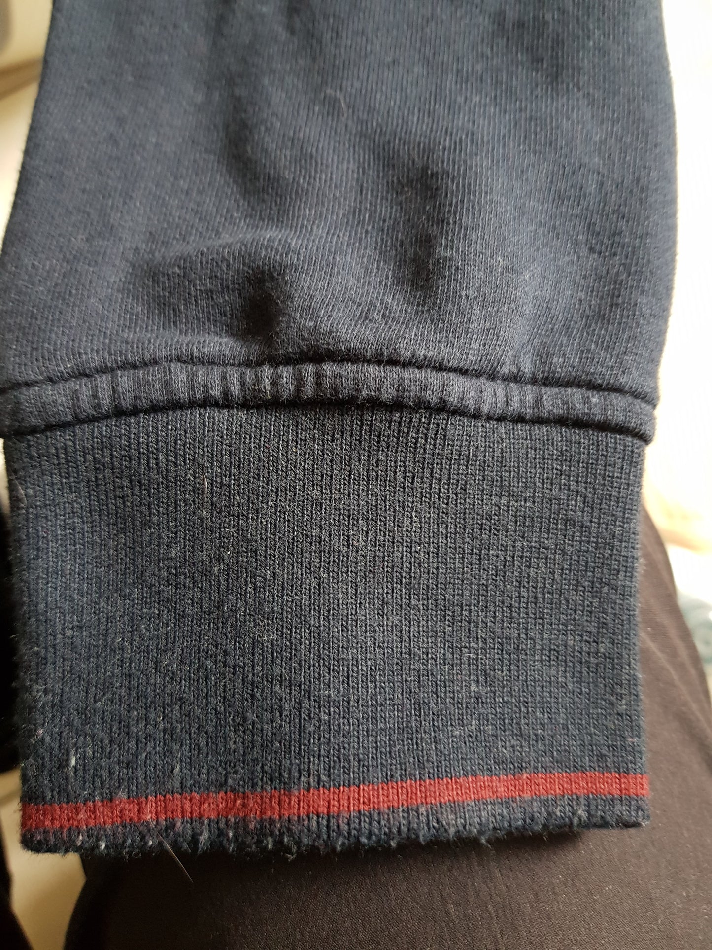 Sweat bi-matière col montant