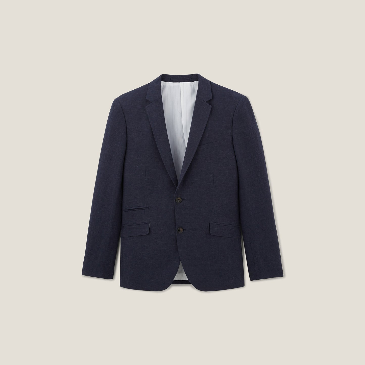 Veste de costume contenant du lin slim