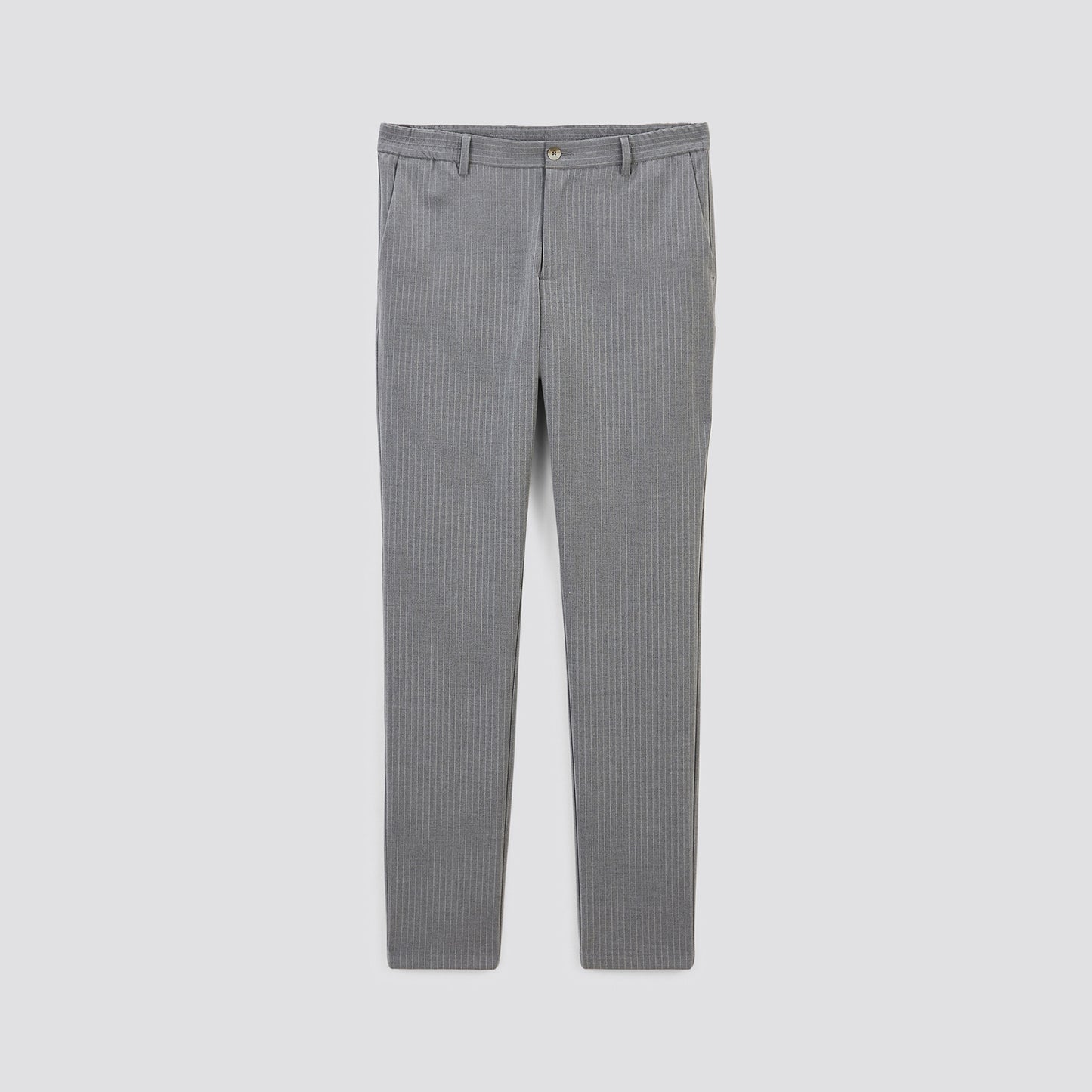 Pantalon chino slim à rayures bi-stretch