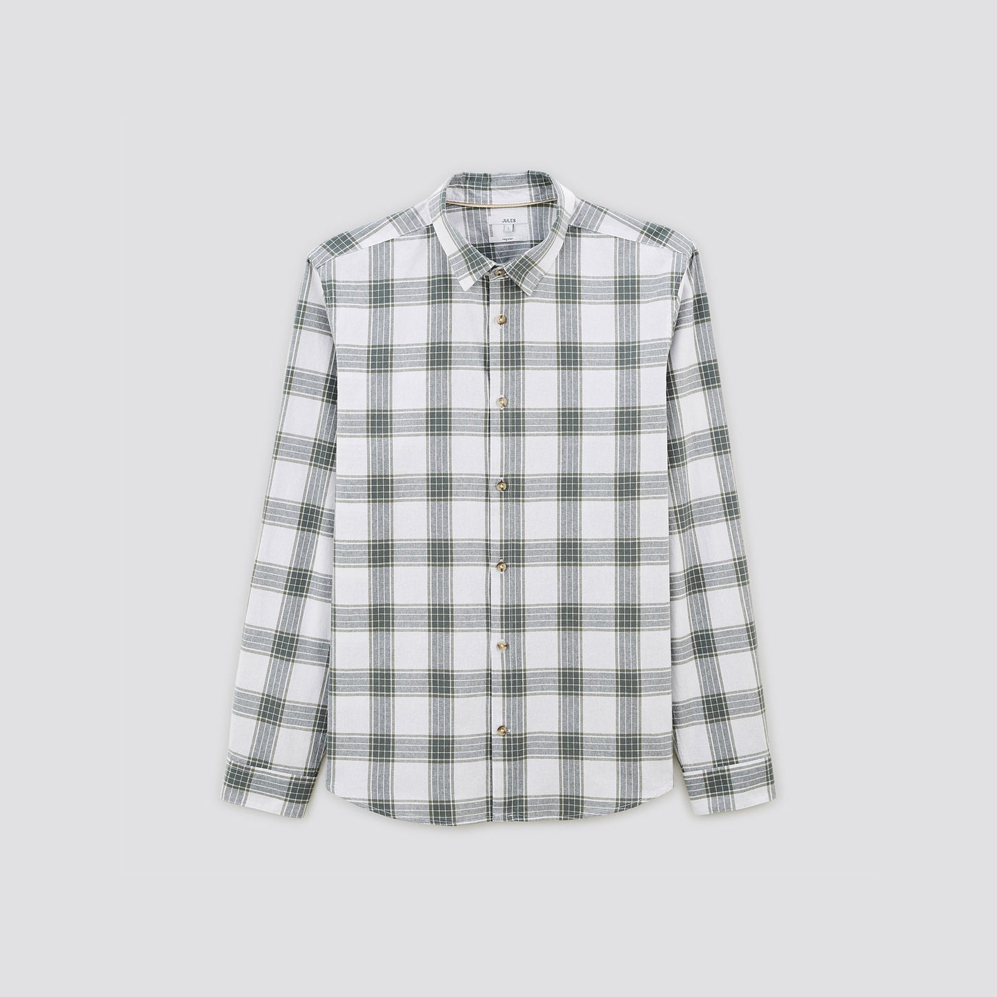 Chemise regular carreaux coton biologique