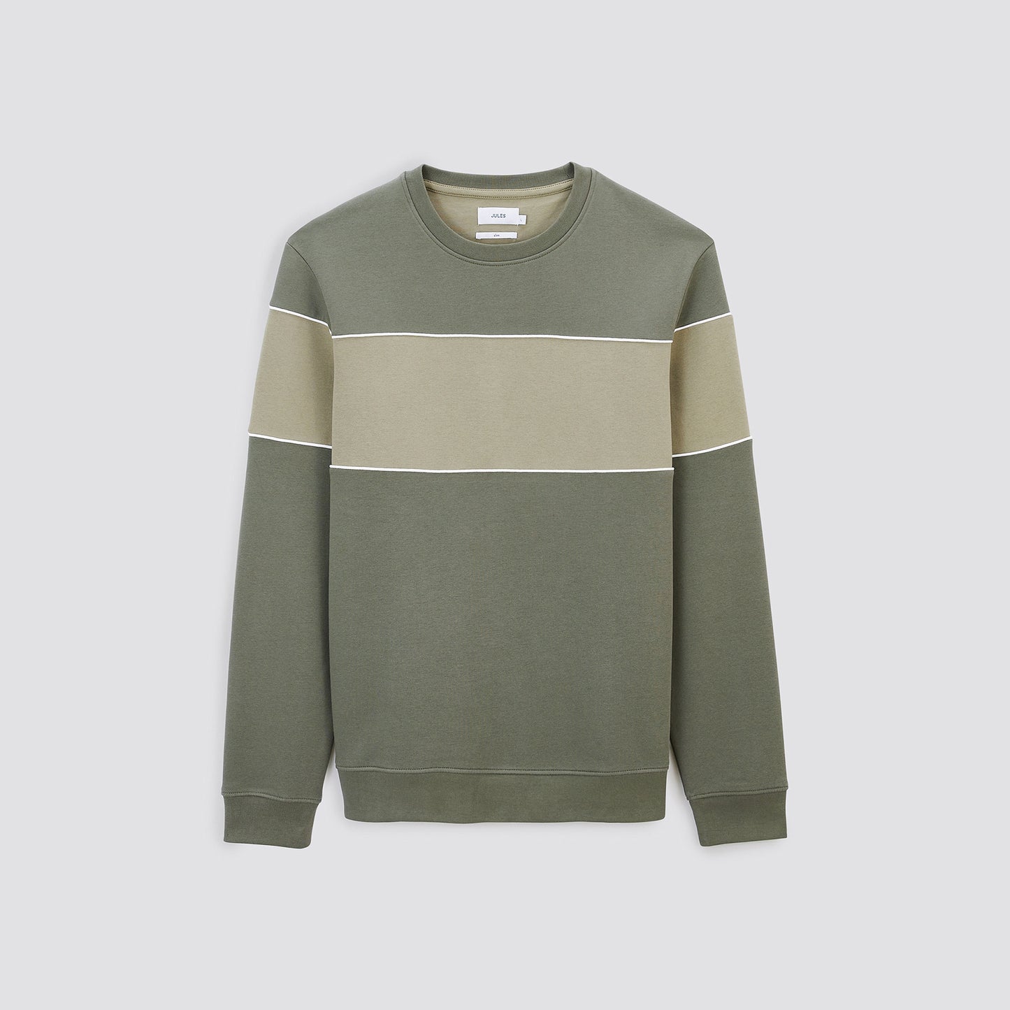 Sweat col rond colorblock