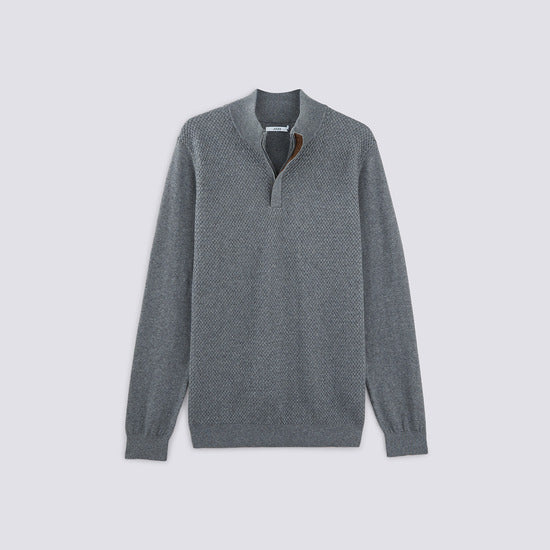 Pull col montant en boite cadeau coton /