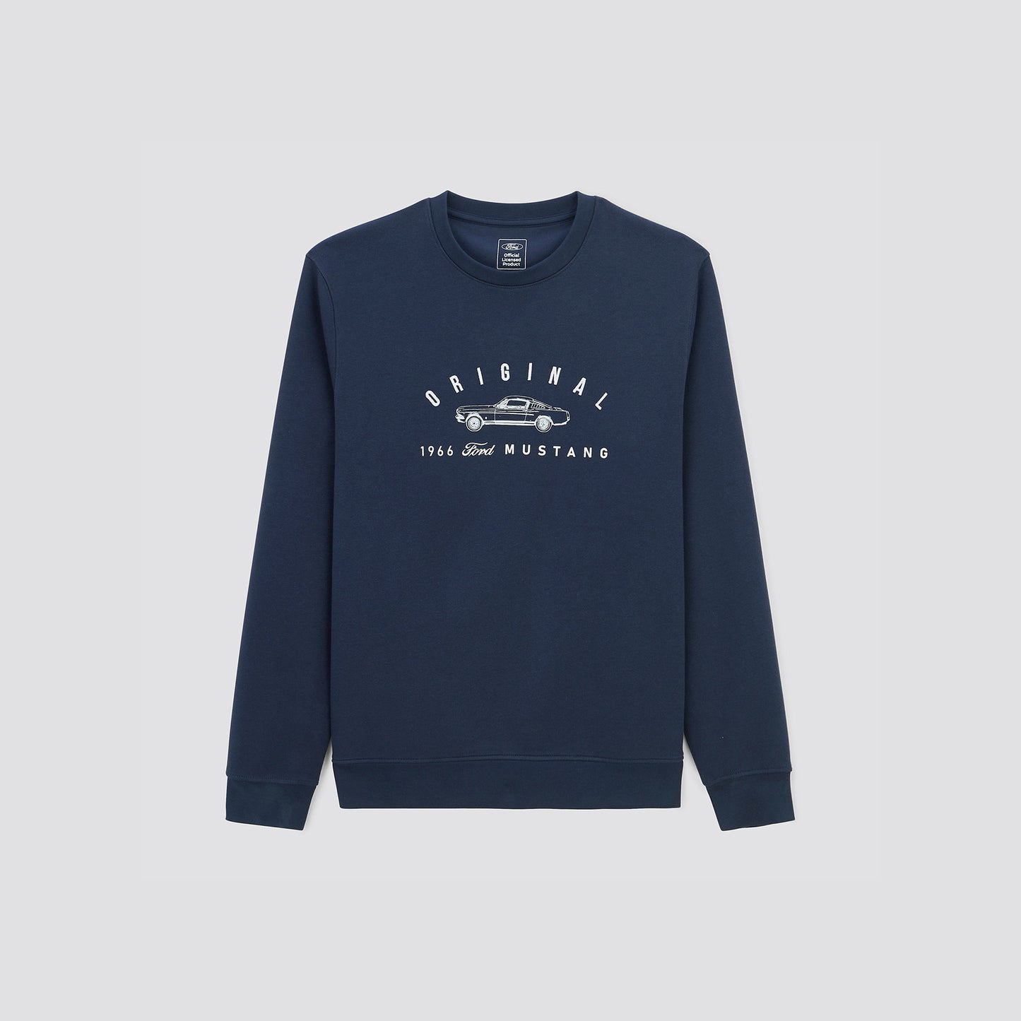 Sweat col rond imprimé licence Mustang