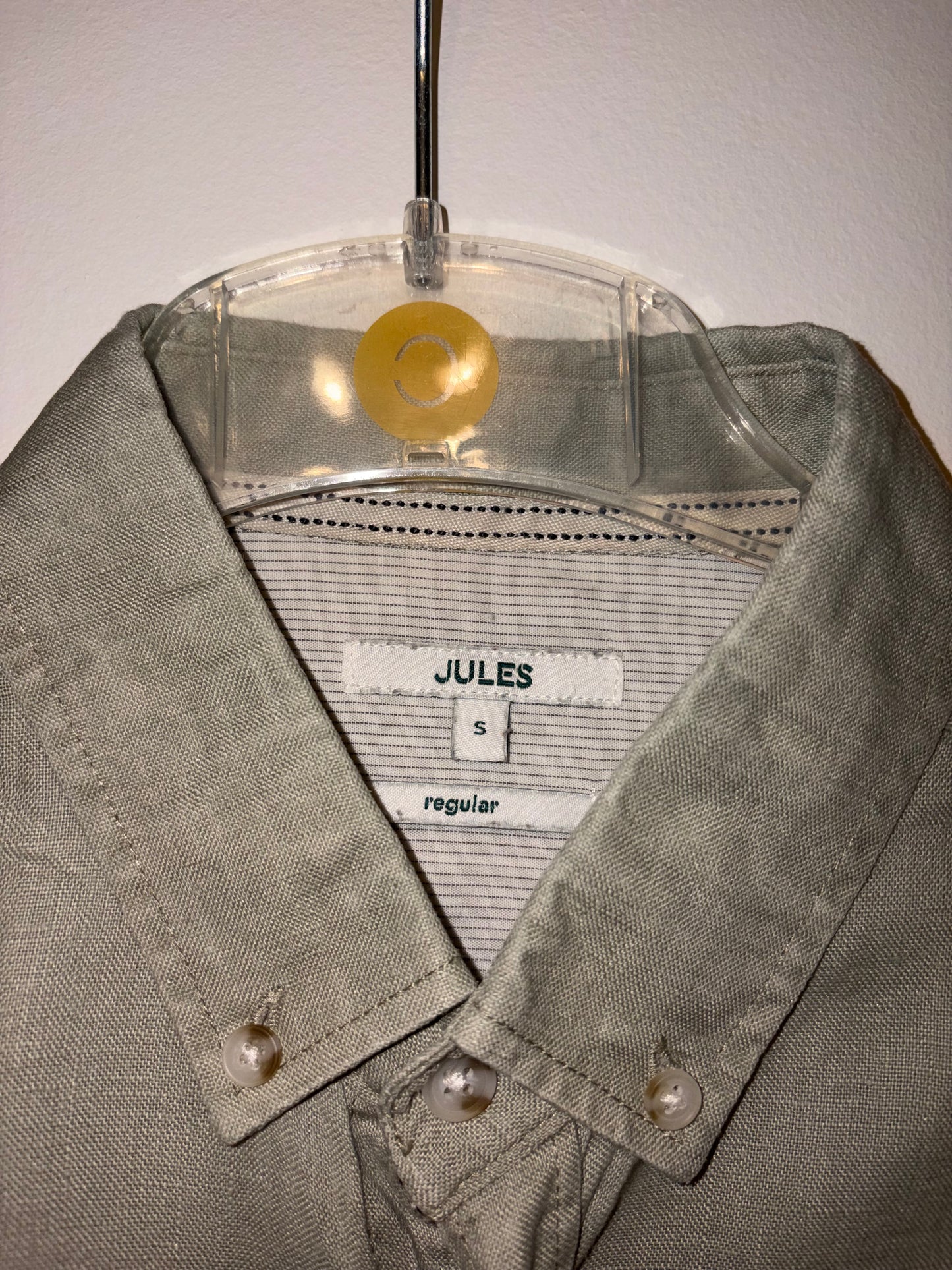 Chemise regular unie lin