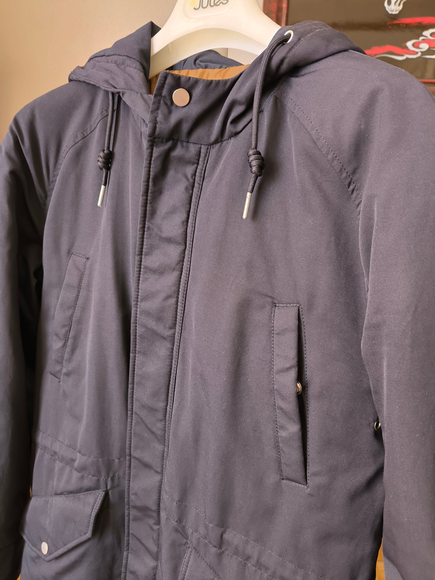 Blouson à capuche noir