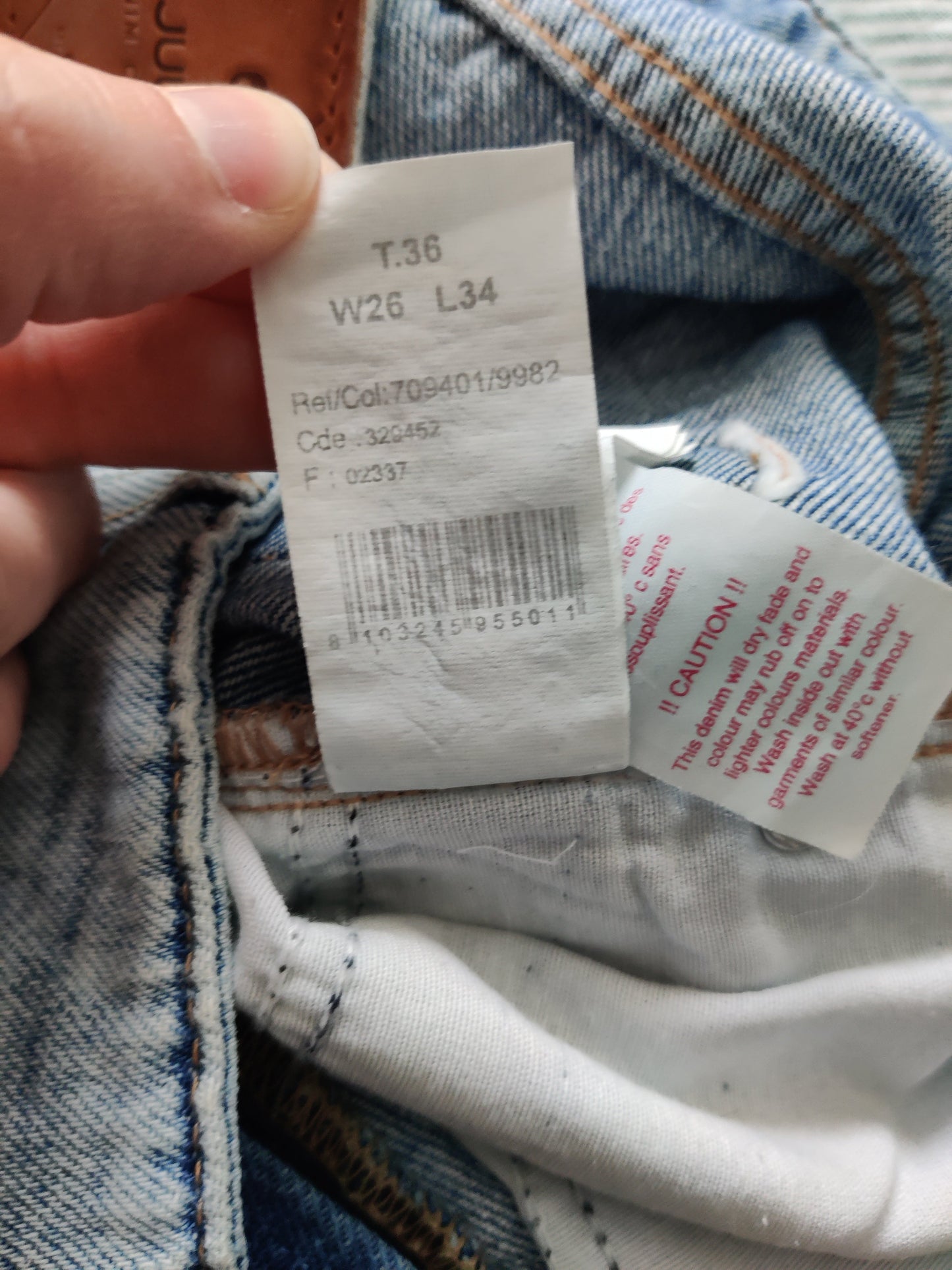 Jean straight délavé