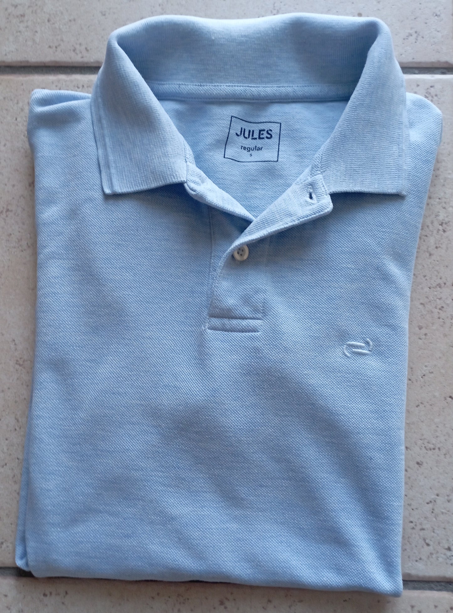 Polo manches courtes pique chiné