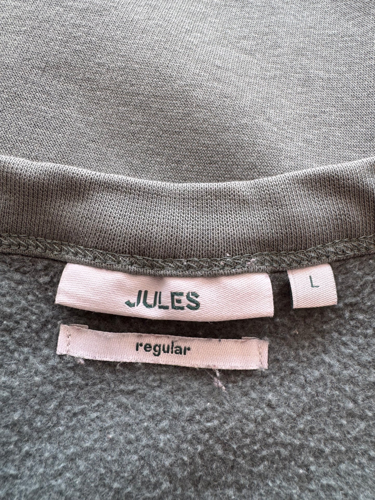 Sweat col rond uni - Vert