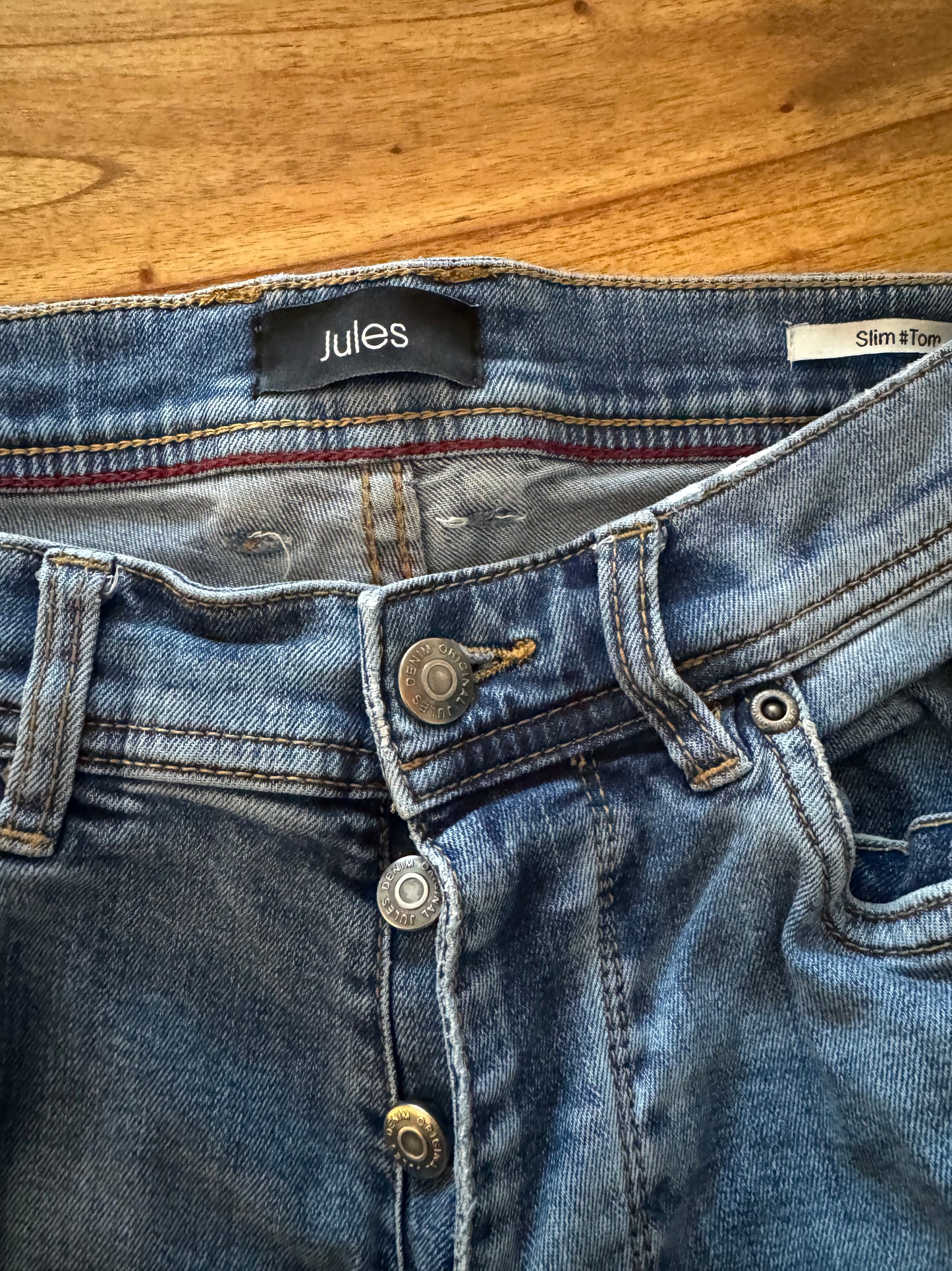 Jean slim Tom bleu lavé clair