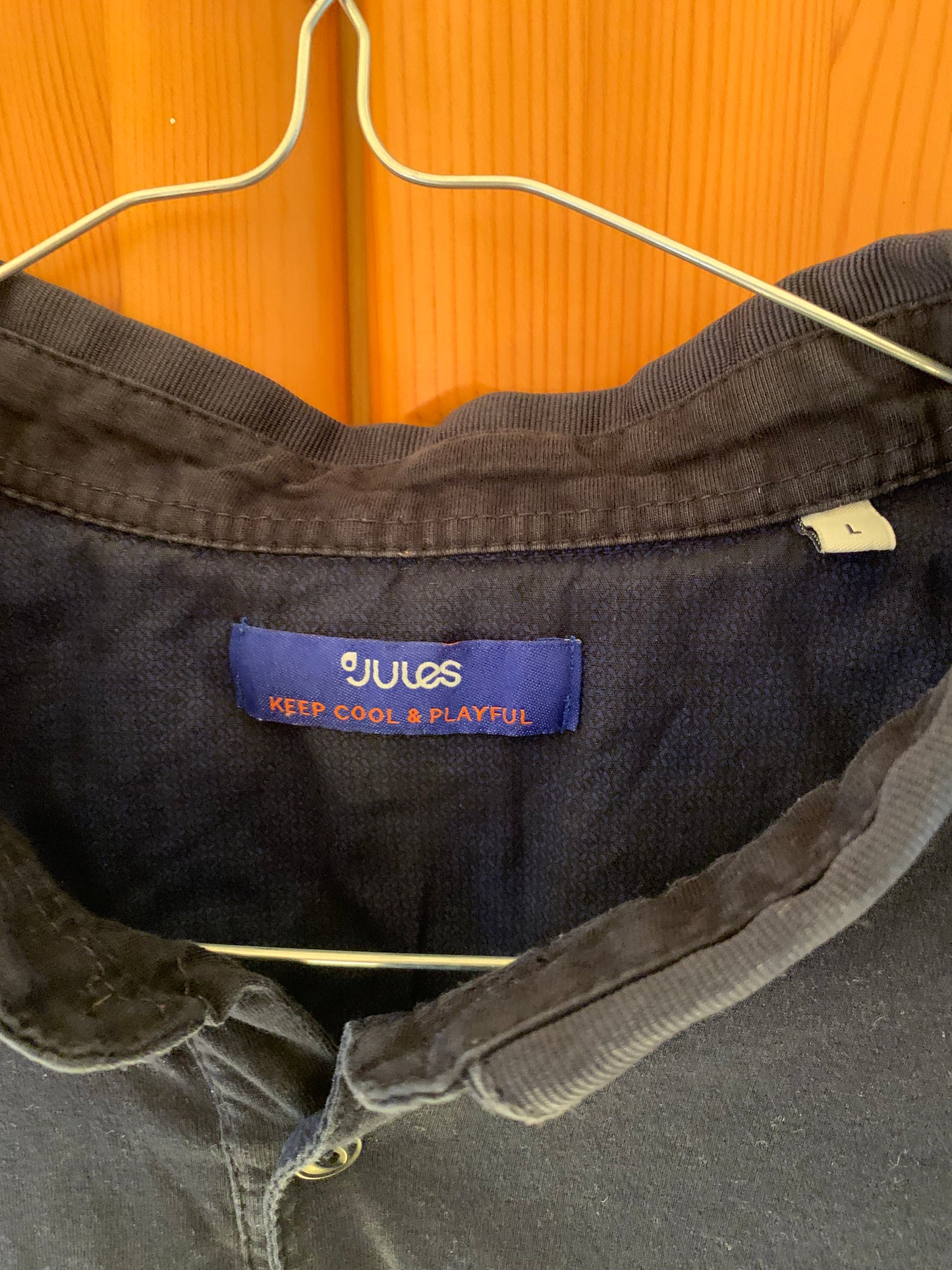 Polo longues manches bleu marine