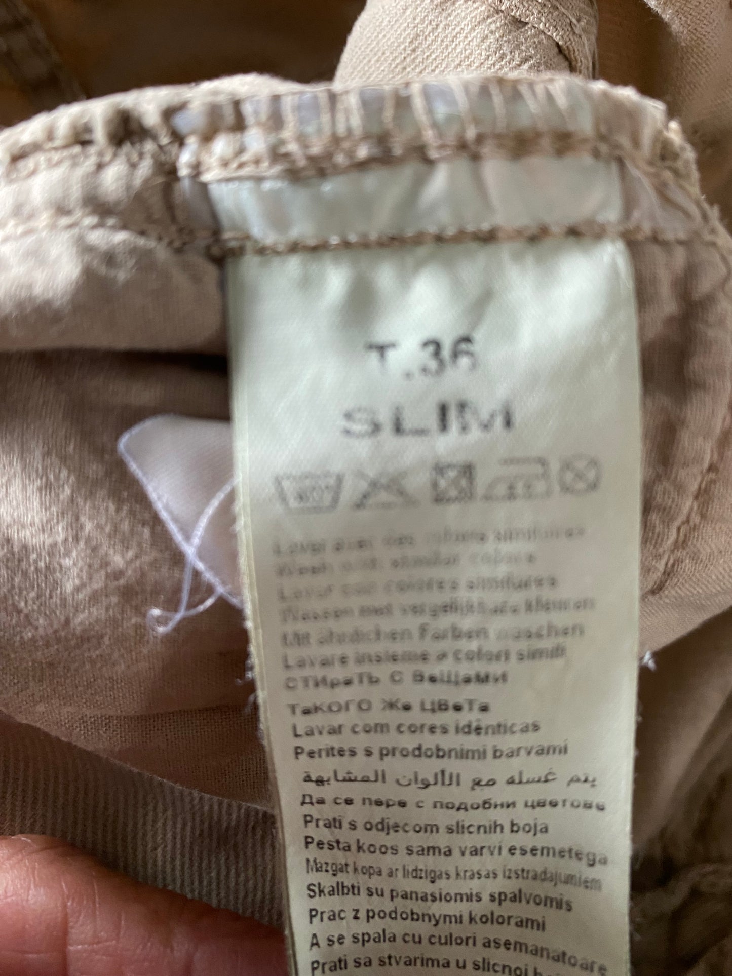 Pantalon slim WL 27 34 beige