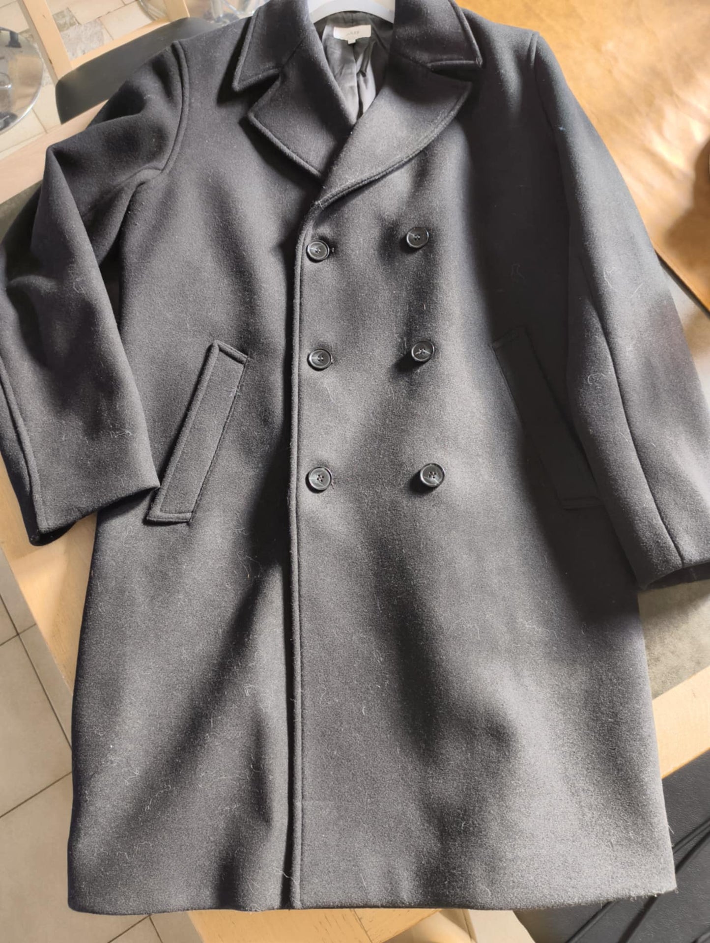 Manteau long boutonnage croisé