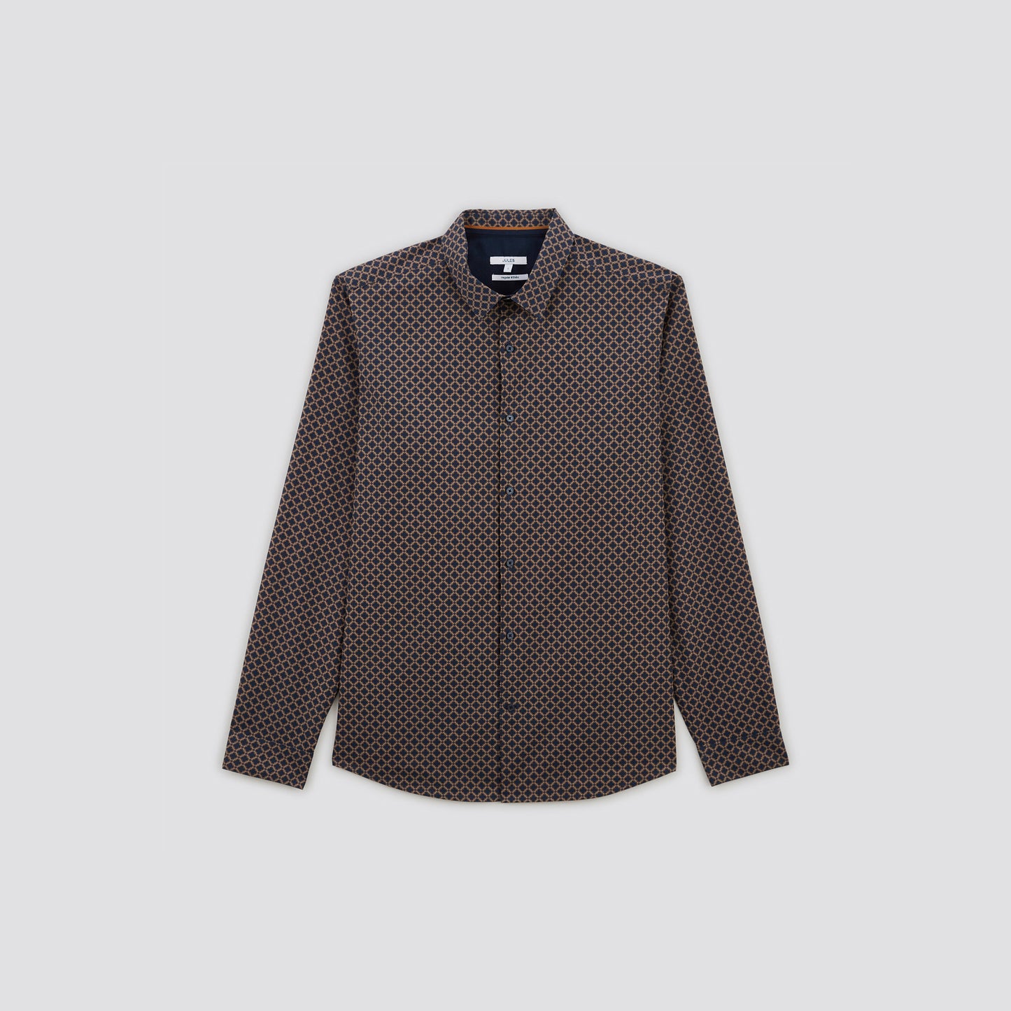 Chemise regular imprimé géométrique coton biologique