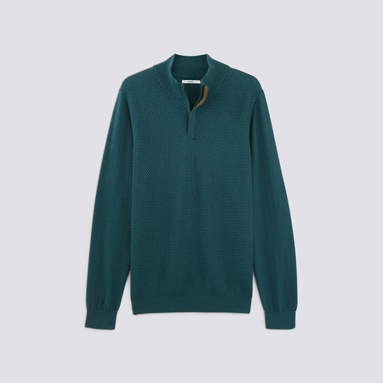 Pull col montant en boite cadeau coton /