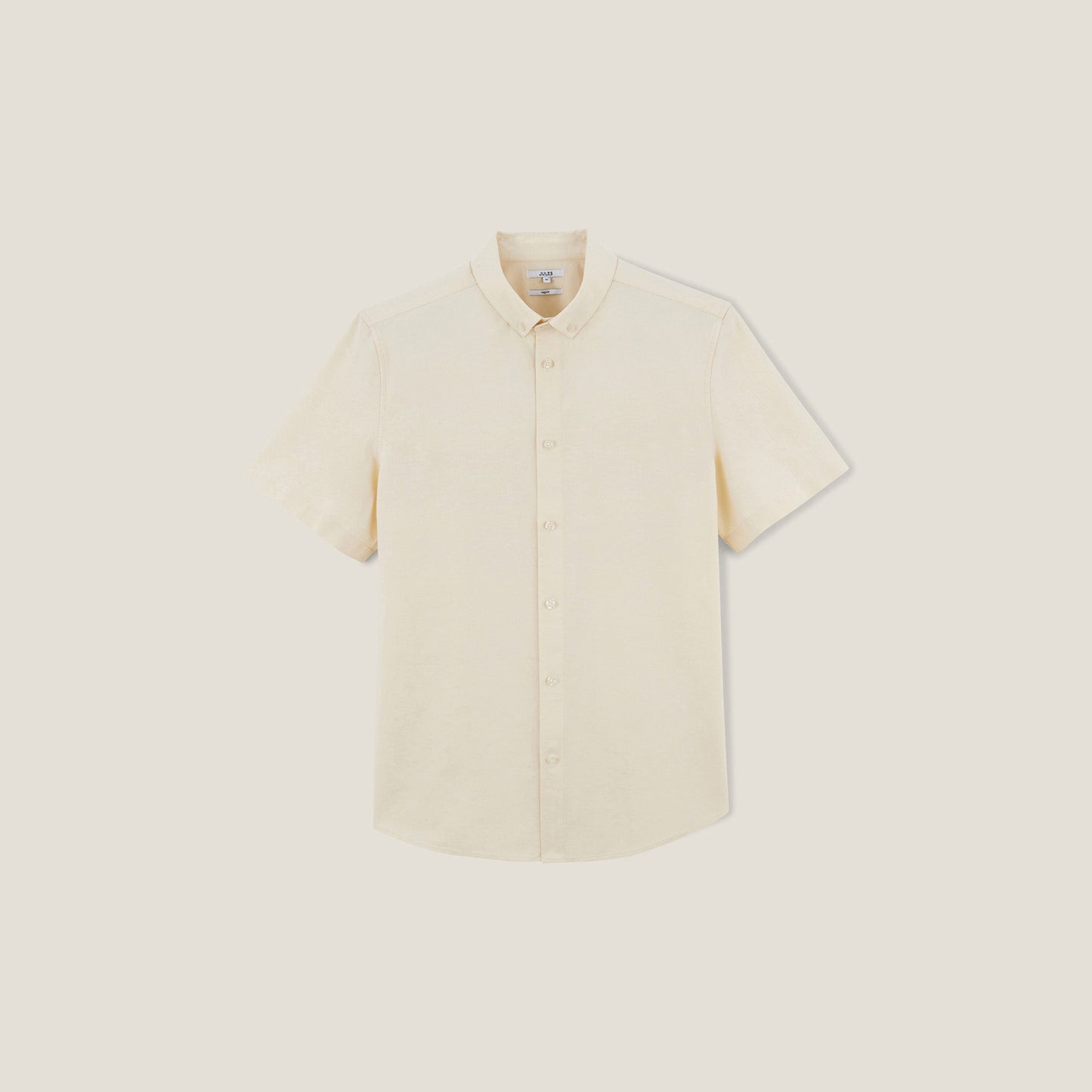 Chemisette regular en coton oxford unie