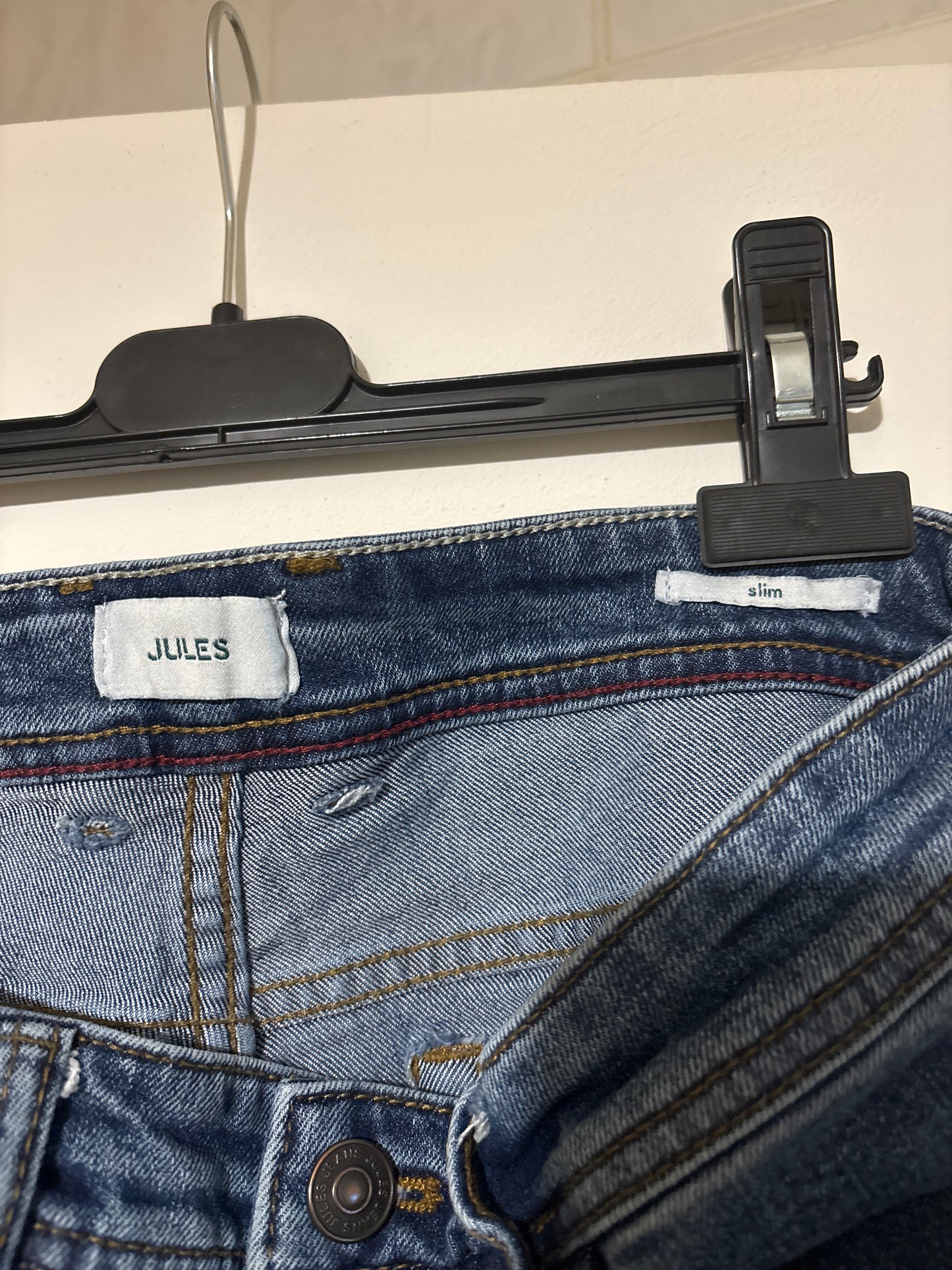 Jean slim en coton et polyester recyclés