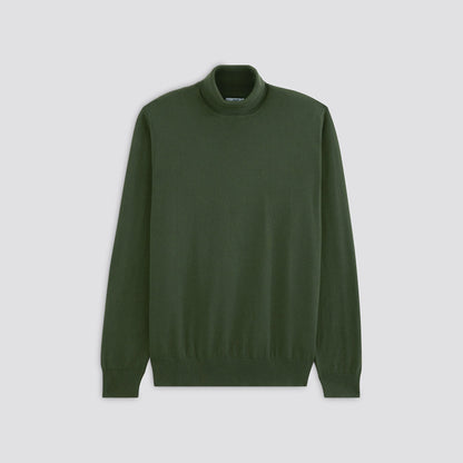 Pull col roulé en coton