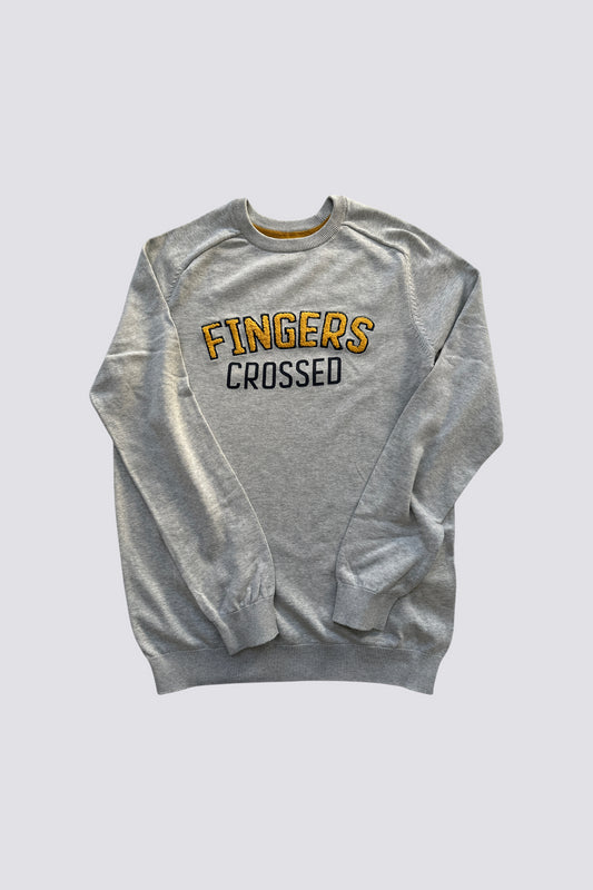 Pull col rond à message bouclette