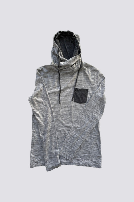 Tee-shirt capuche gris
