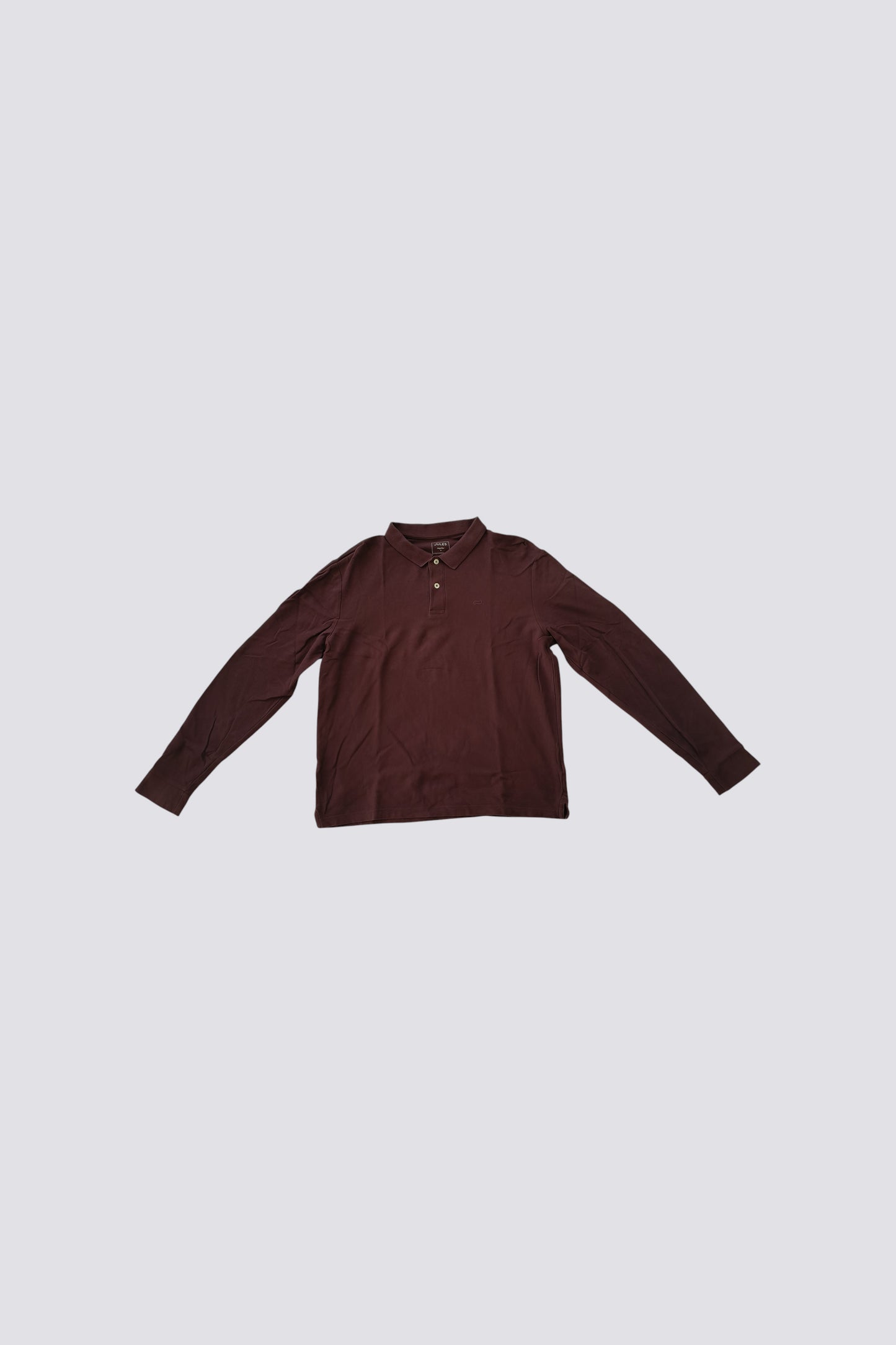 Polo manche longue bordeaux Taille M