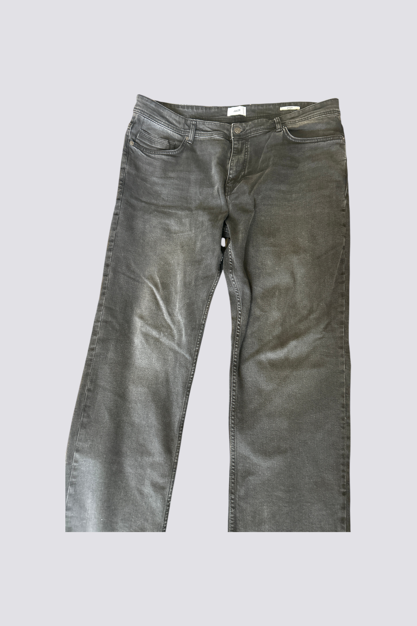 Jean gris foncé straight